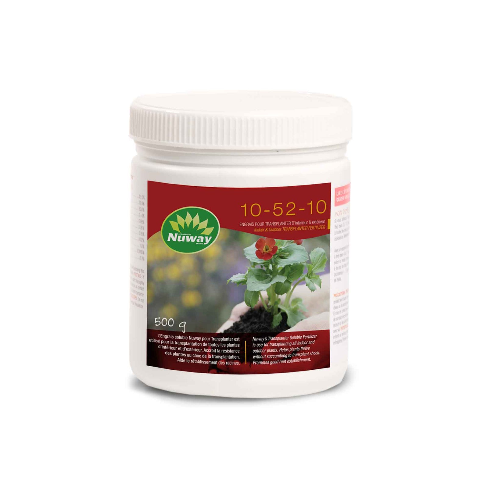 Engrais solubre d'intérieur et d'extérieur pour transplanter 10-52-10, 500 g