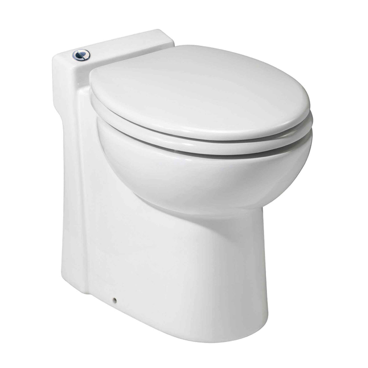 Toilette monobloc avec cuvette allongée Sanicompact, 4 L (double chasse)  