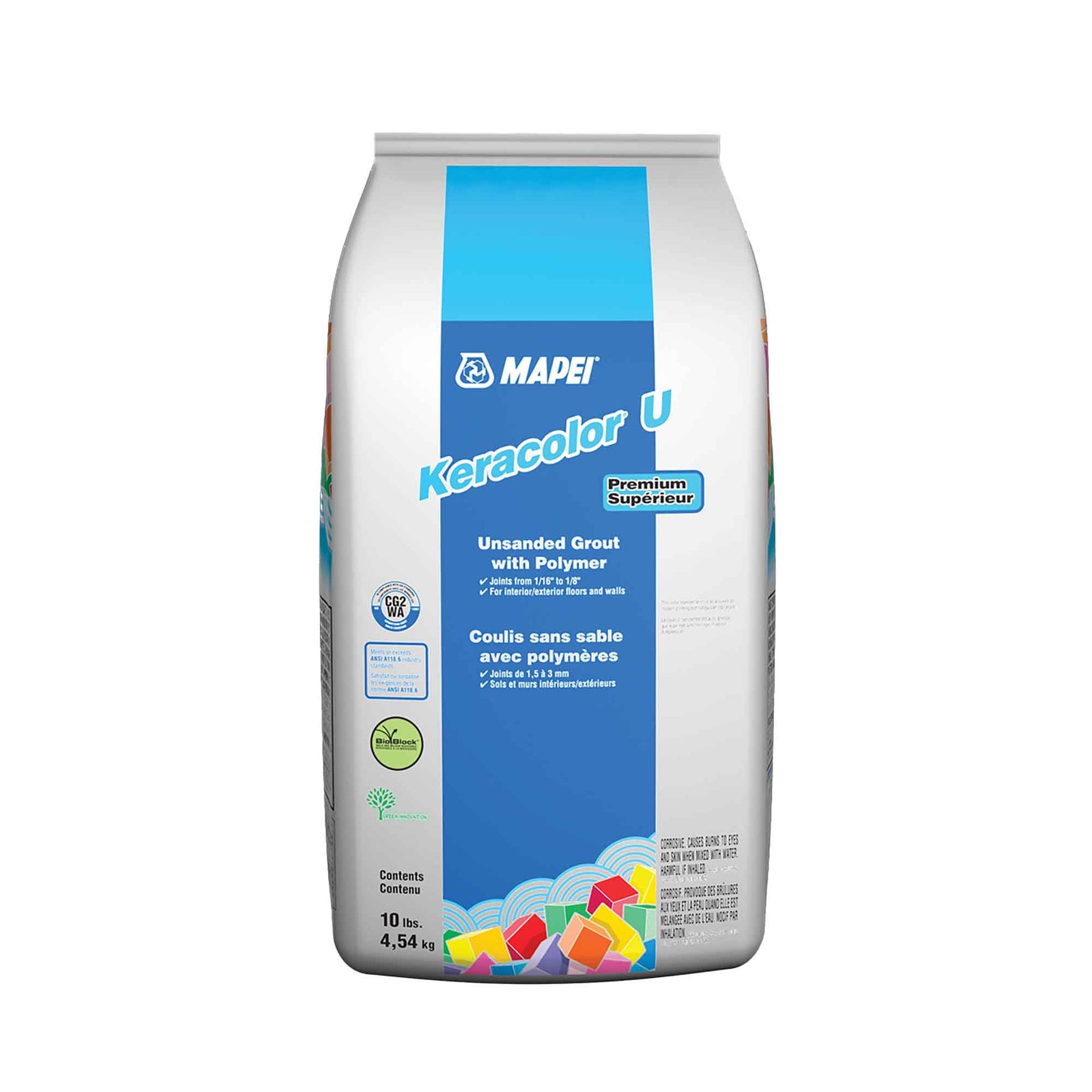 Coulis sans sable et avec polymères Keracolor U de 10 lb, argent #27