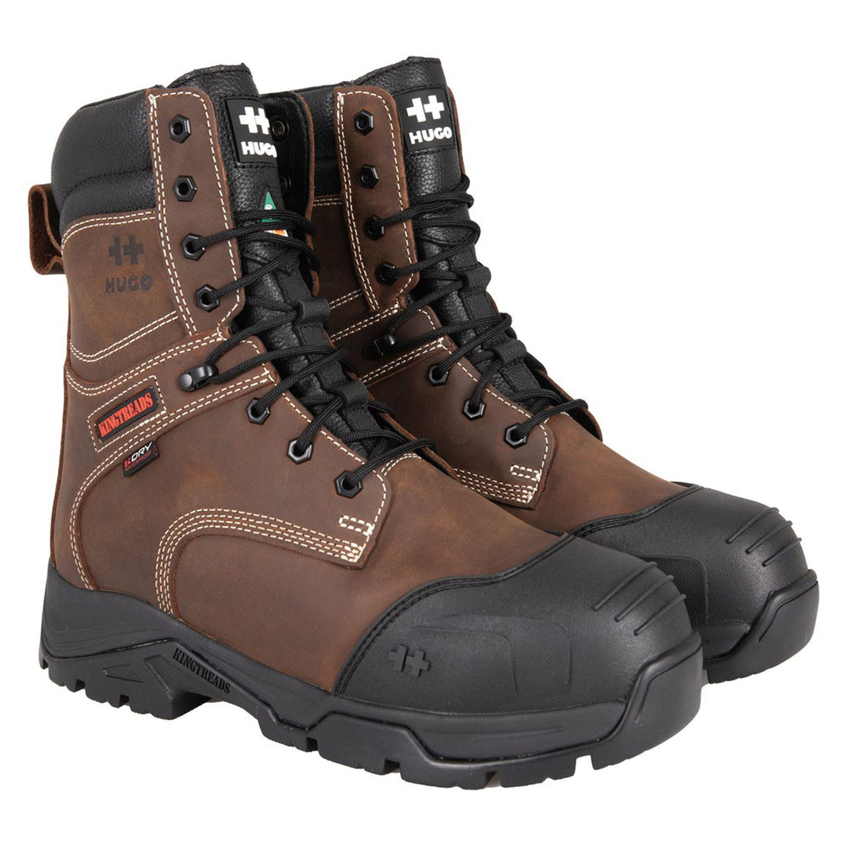 Bottes de travail imperméables du modèle Viking Hugo Strong, brun (11)