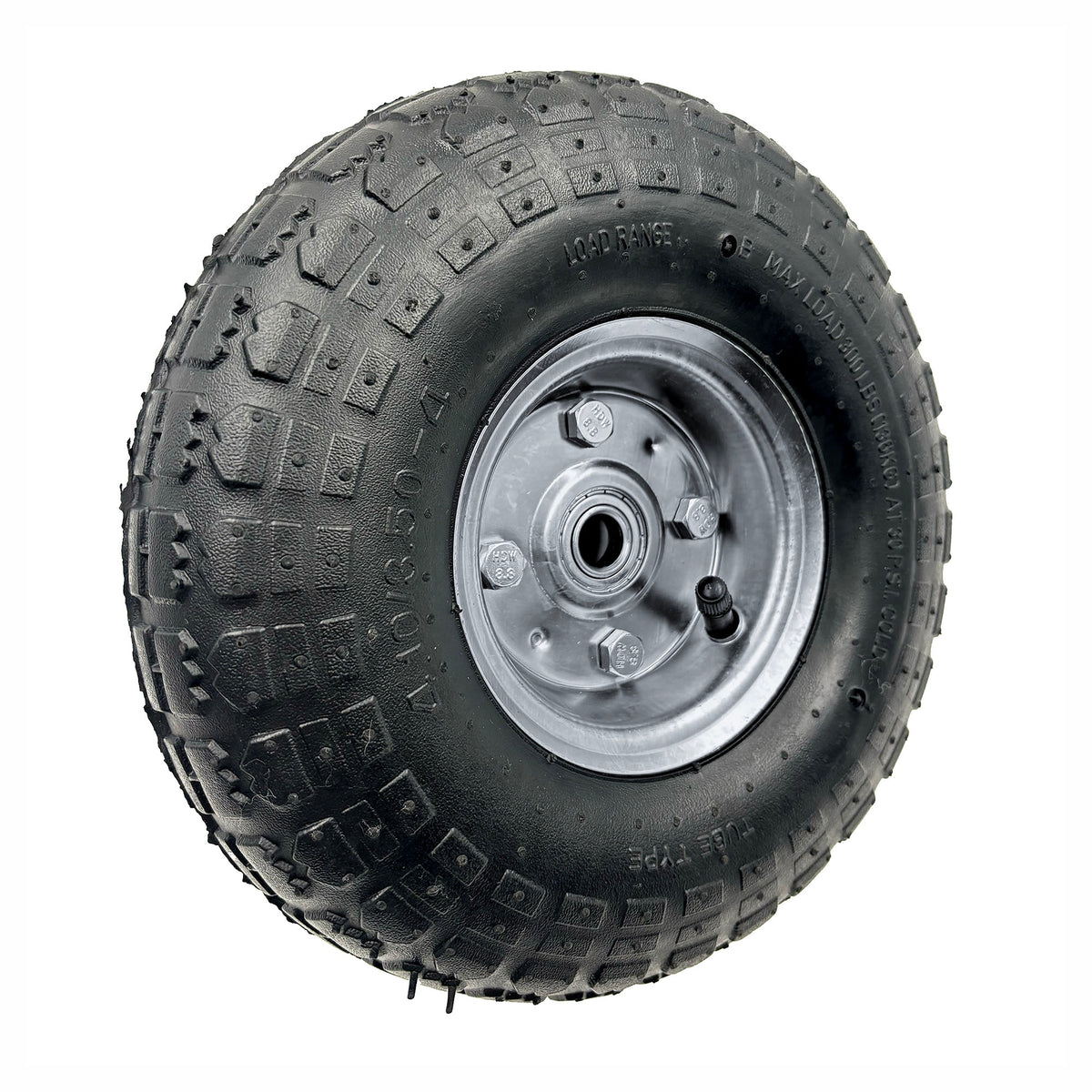 Roue pneumatique de rechange pour diable, 10" x 5/8"