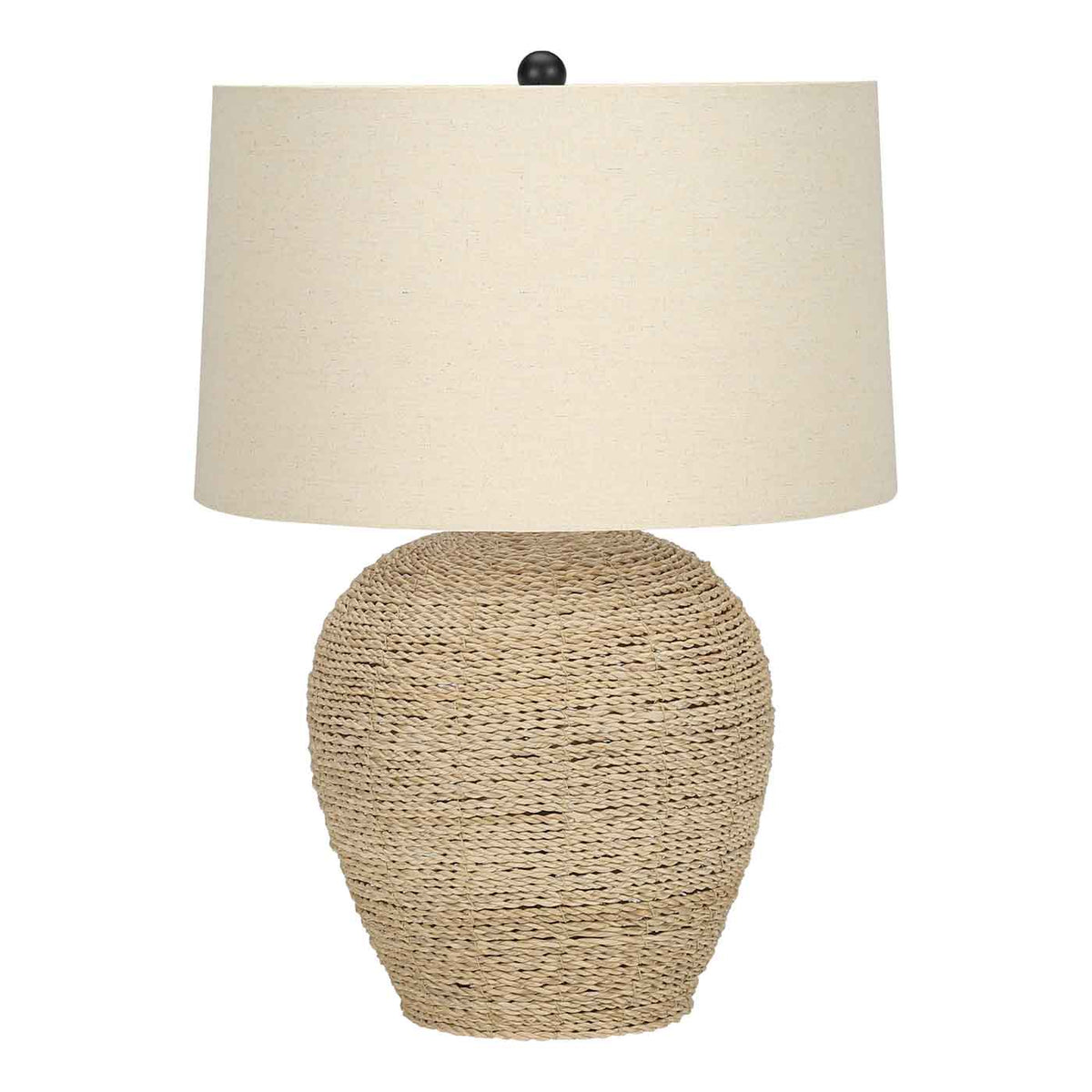 Lampe de table en rotin, beige