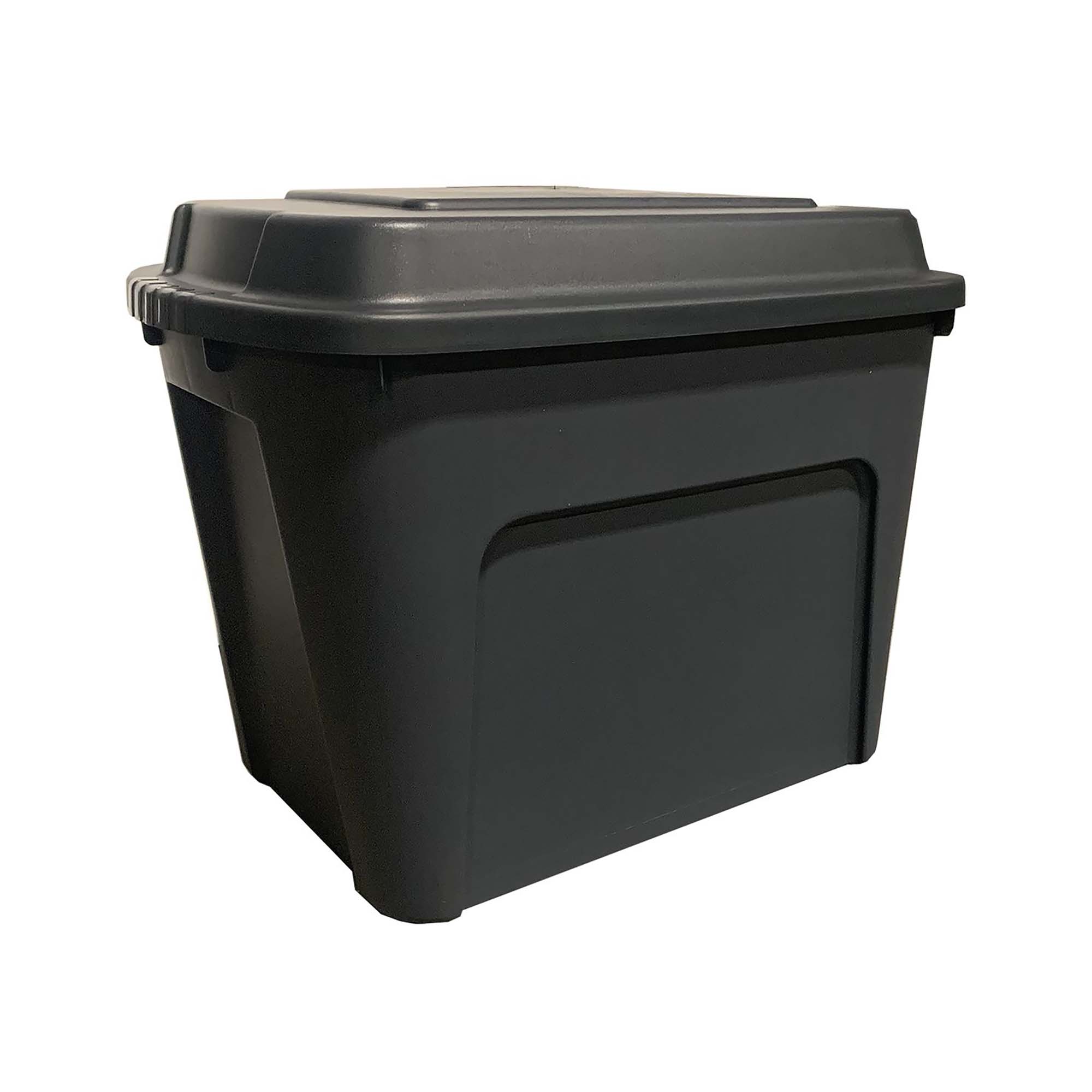 Bac de rangement noir de 20 gallons (76 L)