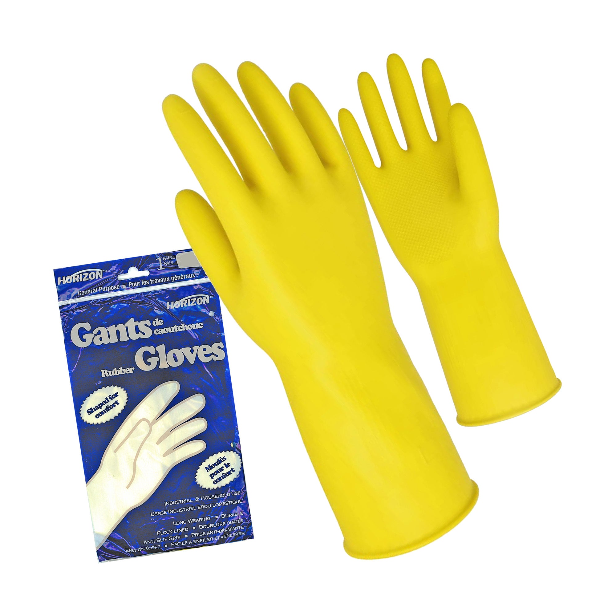 Gants de caoutchouc pour travaux légers, grand