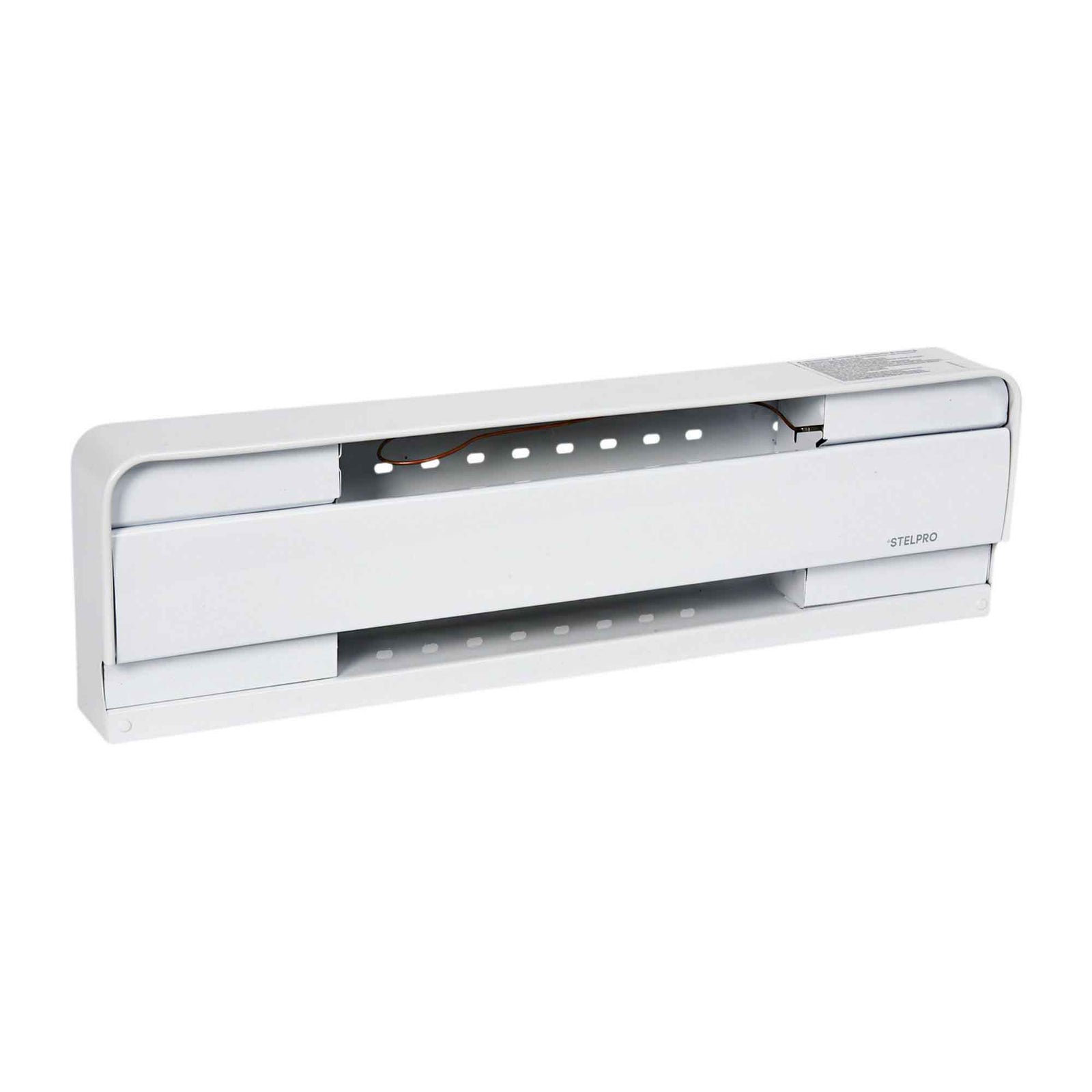 Plinthe électrique blanche de 300 W Brava, 22" x 5,75" x 2,88" 