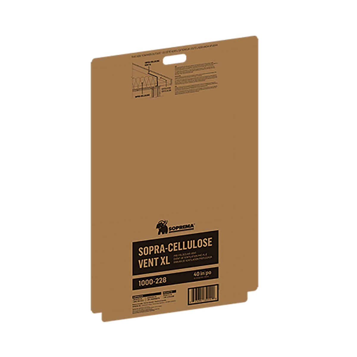 Carton d'aération SOPRA-CELLULOSE VENT XL pour la retenue d'isolant à souffler, 25-1/4" x 40"