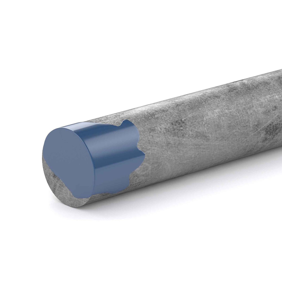 Tige non filetée en acier zingué, 1/2'' x 36''