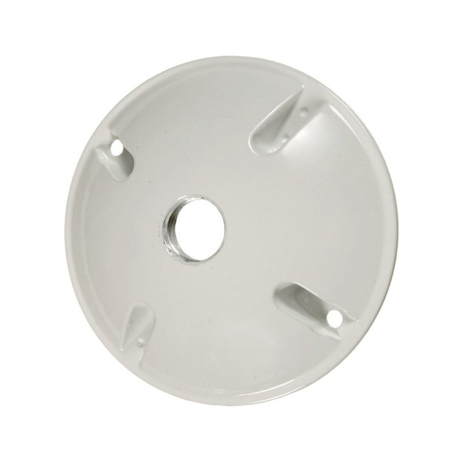 Couvercle rond à 1 trou, blanc