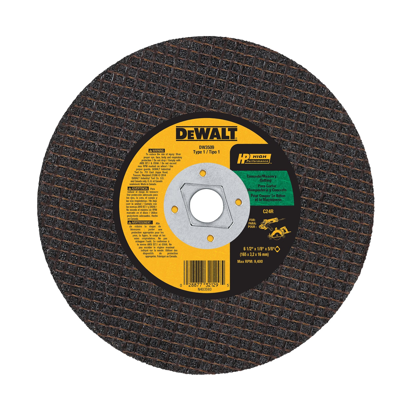 Lame de scie circulaire pour maçonnerie et béton (7" x 1/8" - 5/8'') 