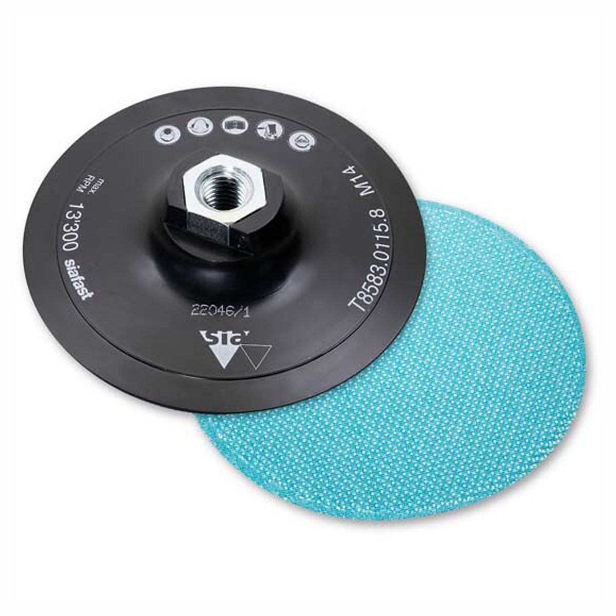 Plateau pour disques abrasifs Siafast et SCM mou, 4-1/2''