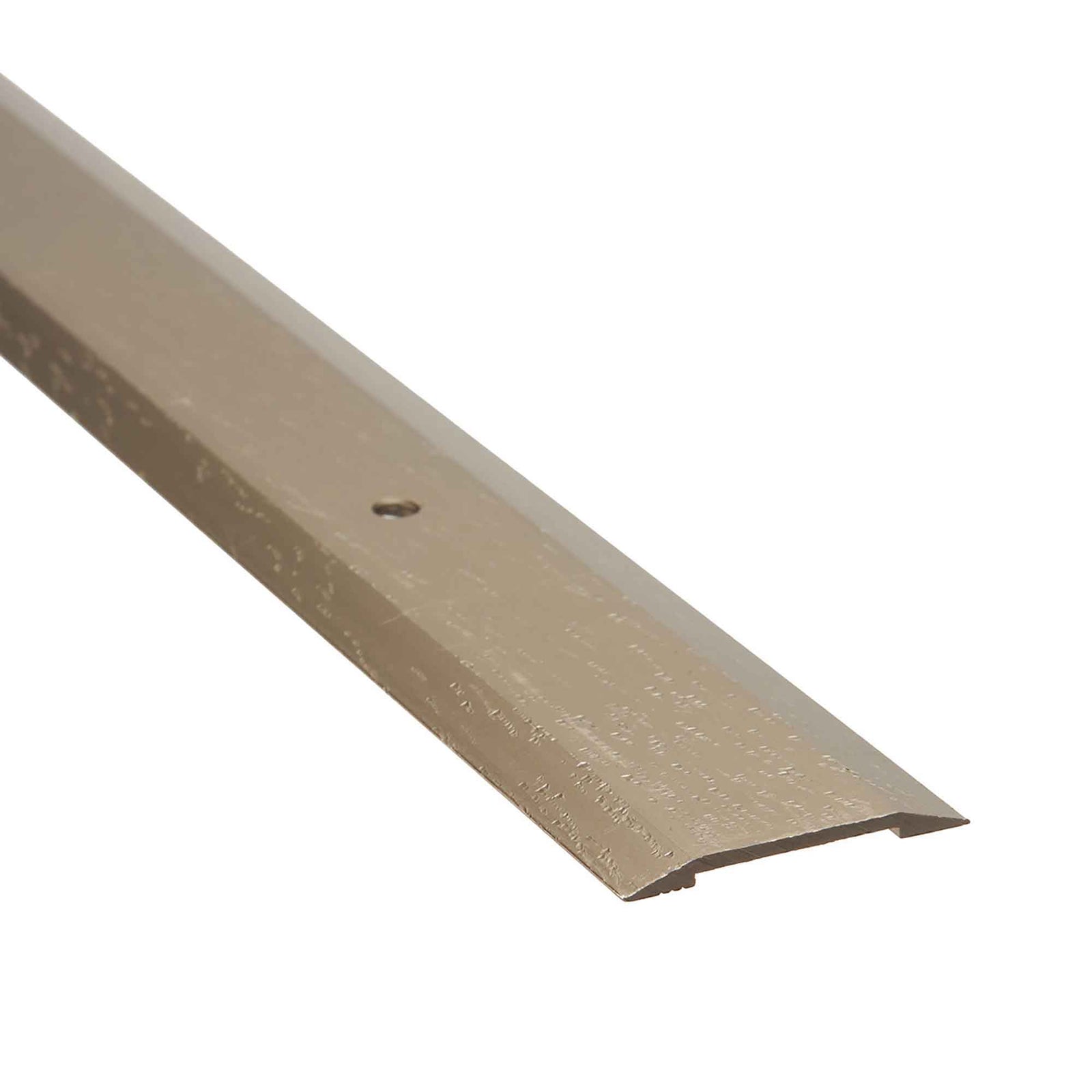 Bordure de joint de plancher titanium martelé, 1-1/4" x 6'