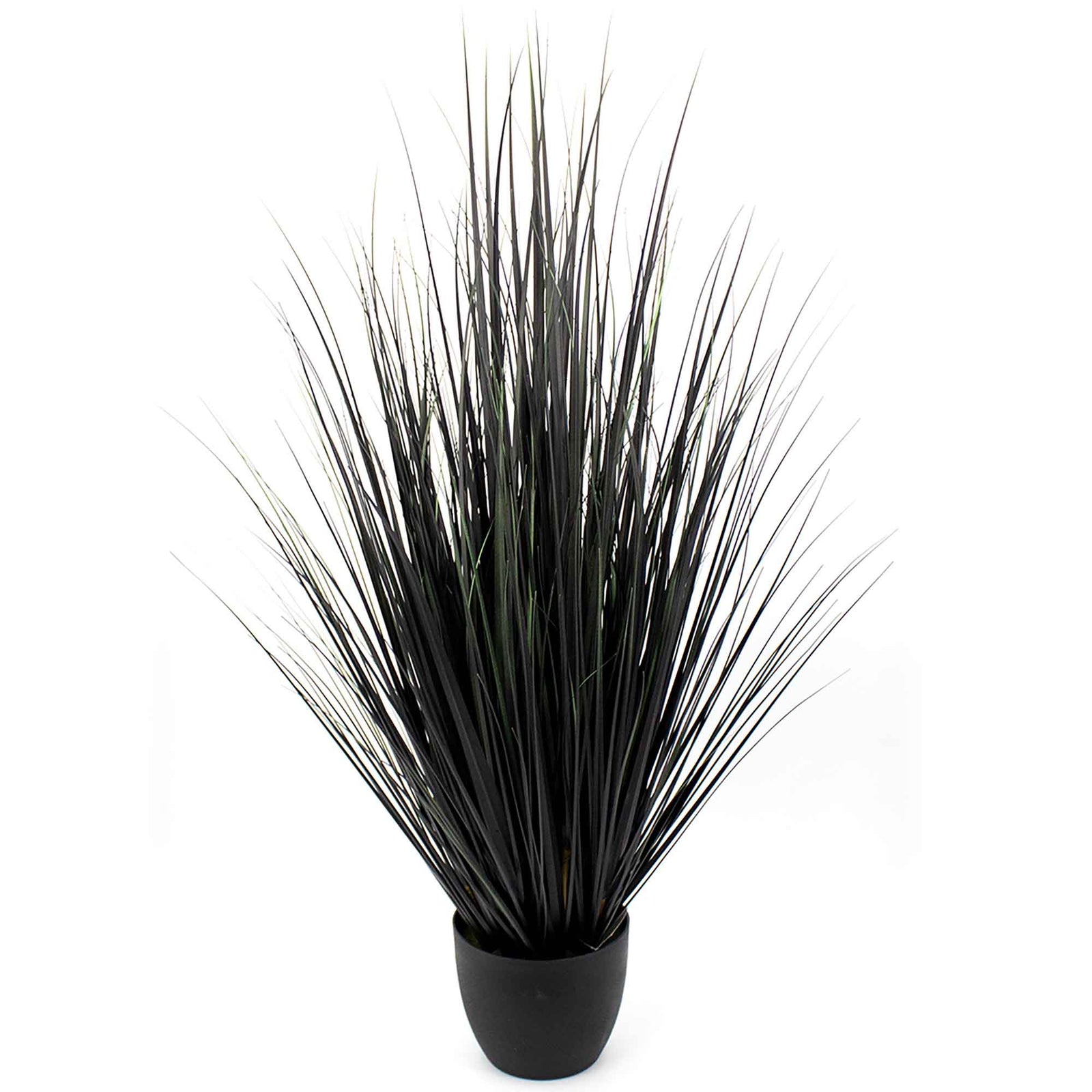 Graminée artificielle noir en pot, 48''