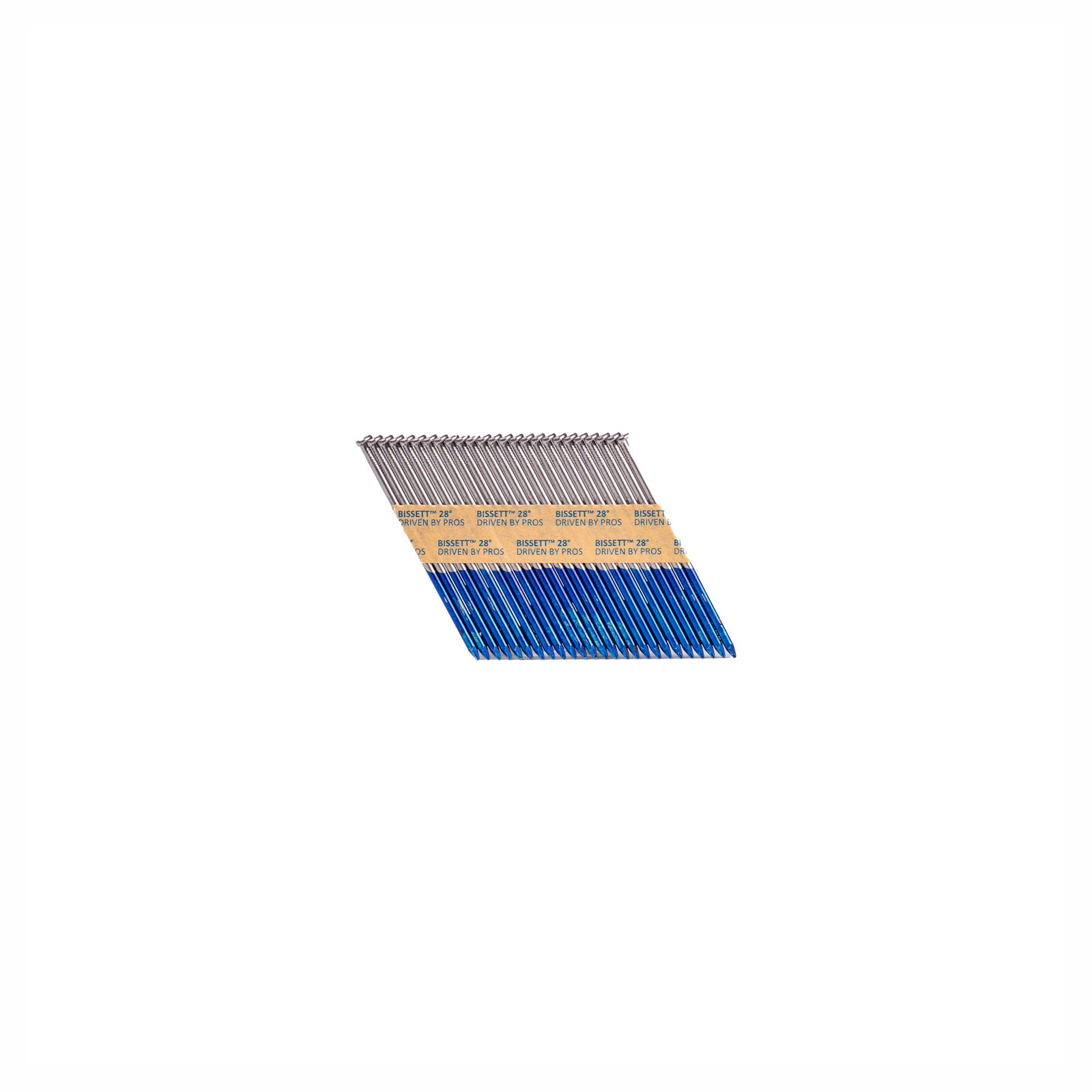 Clous sur bande de papier à angle de 28° avec tiges lisses, 3-1/4" x .120 (1 000 unités)