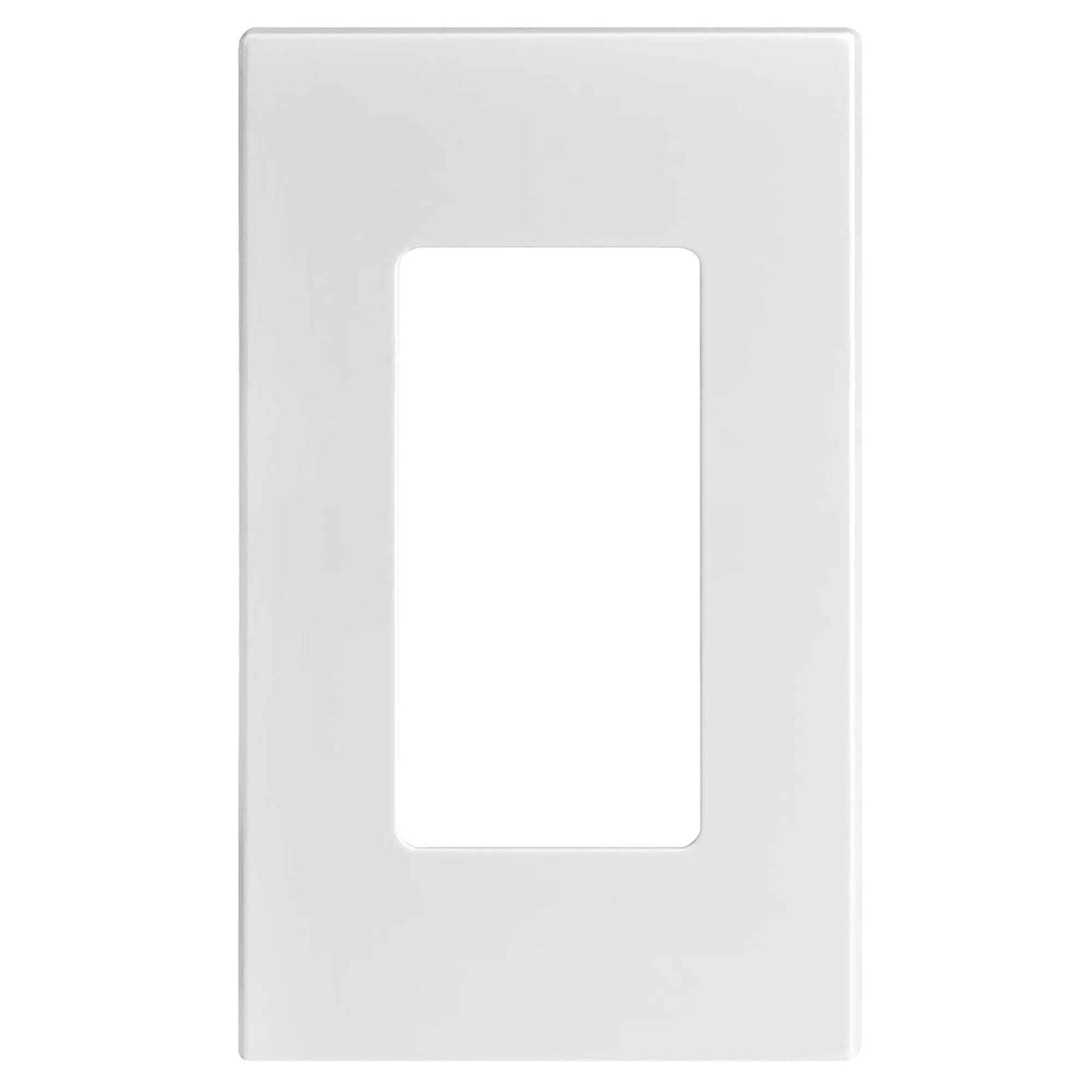 Plaque murale Decora sans vis pour 1 dispositif, blanc
