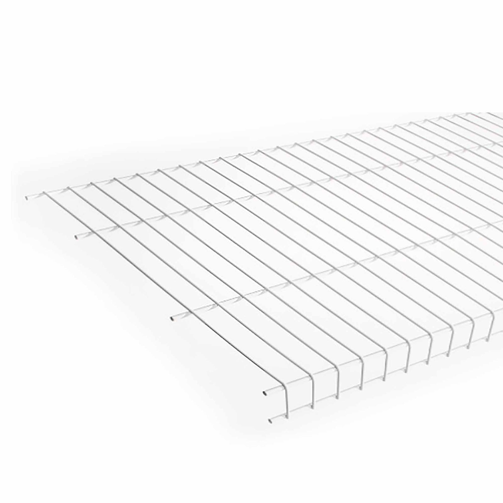 Étagère de lingerie en métal blanc, 16'' x 48''