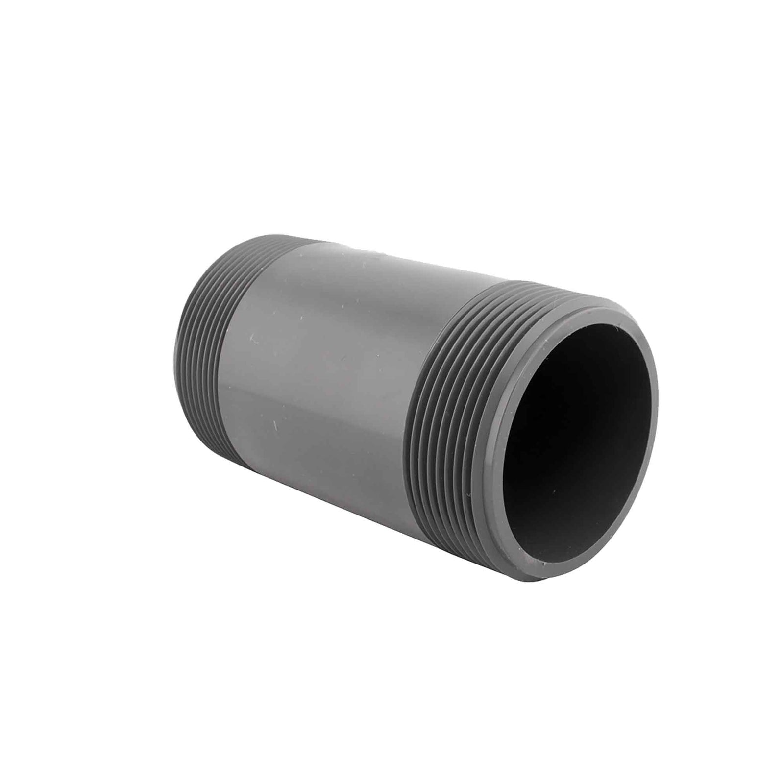 Mamelon Sch80 en PVC gris, 1" x 3"