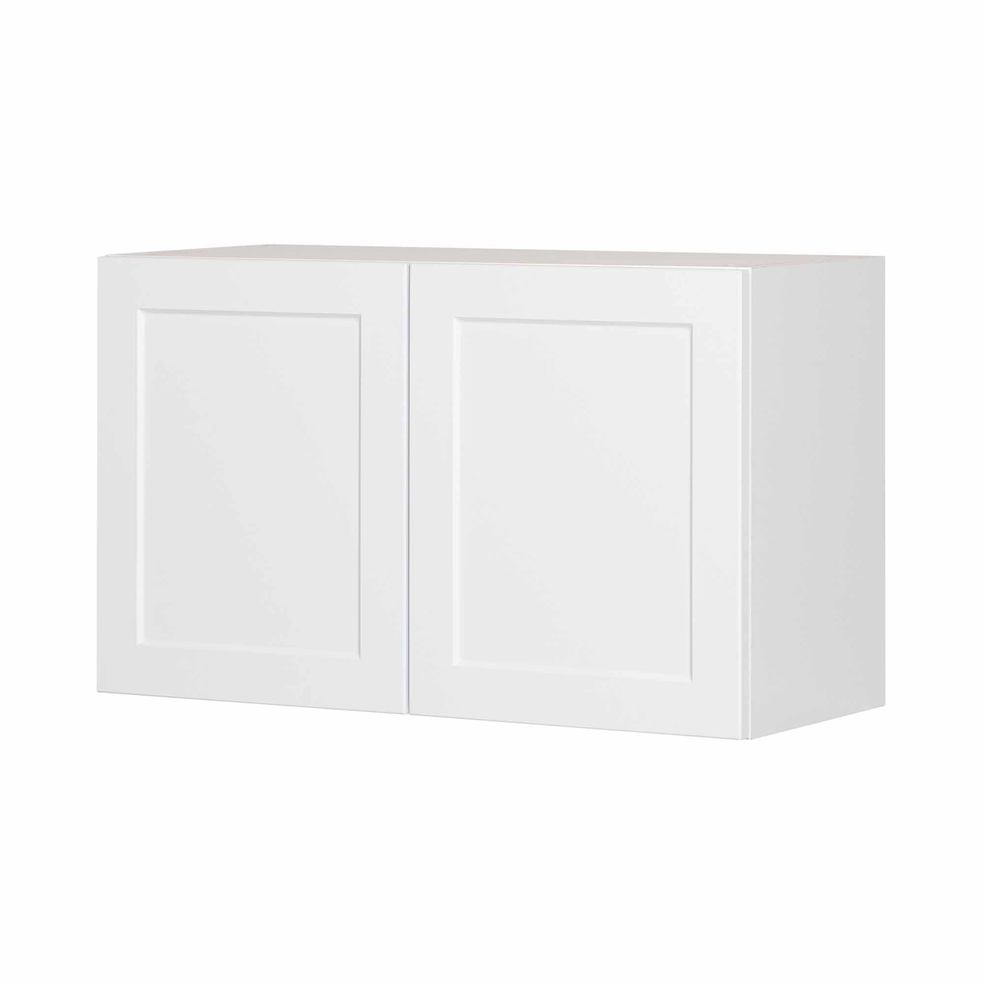 Module de dessus de poêle de style Shaker en mélamine blanche avec 2 portes, 30"