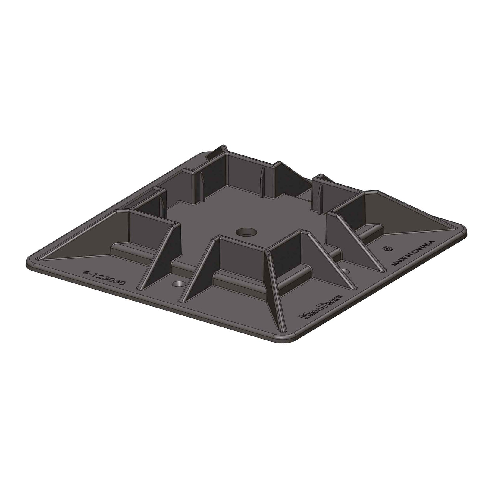 Deck Block de sol de 11-1/2'' x 11-1/2'' pour poteau de 6'' x 6'' 