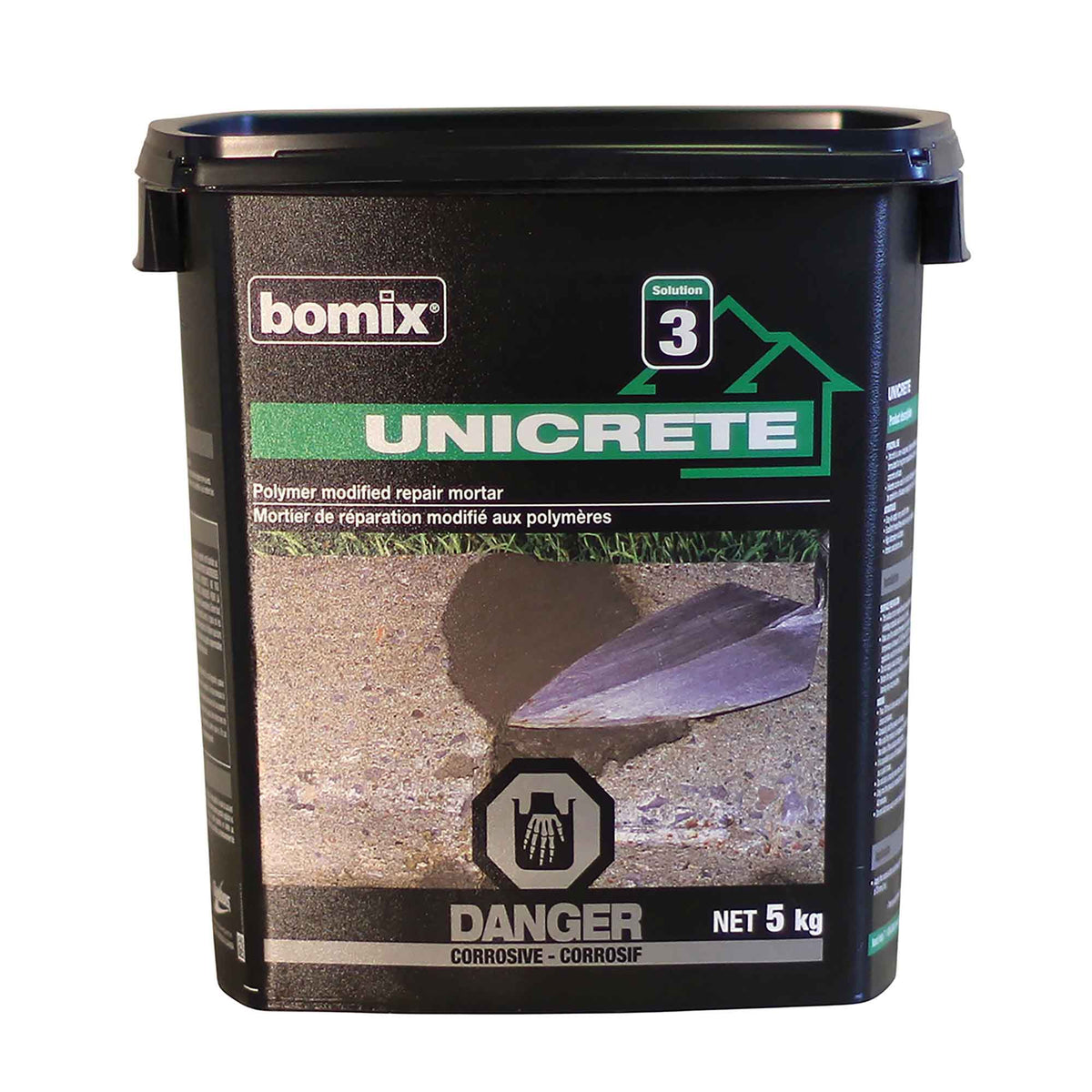 Mortier de réparation modifié aux polymères UNICRETE, 5 kg