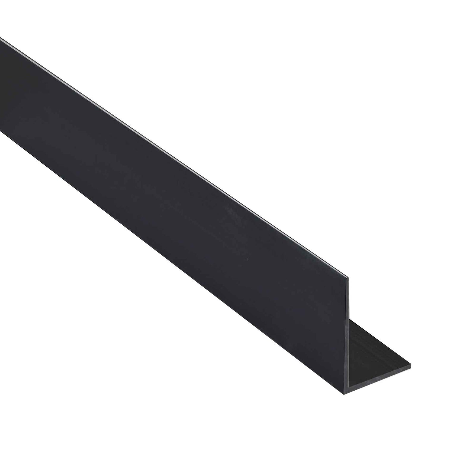 Cornière en aluminium au fini Mira noir, 1/2" x 1/2" x 8'