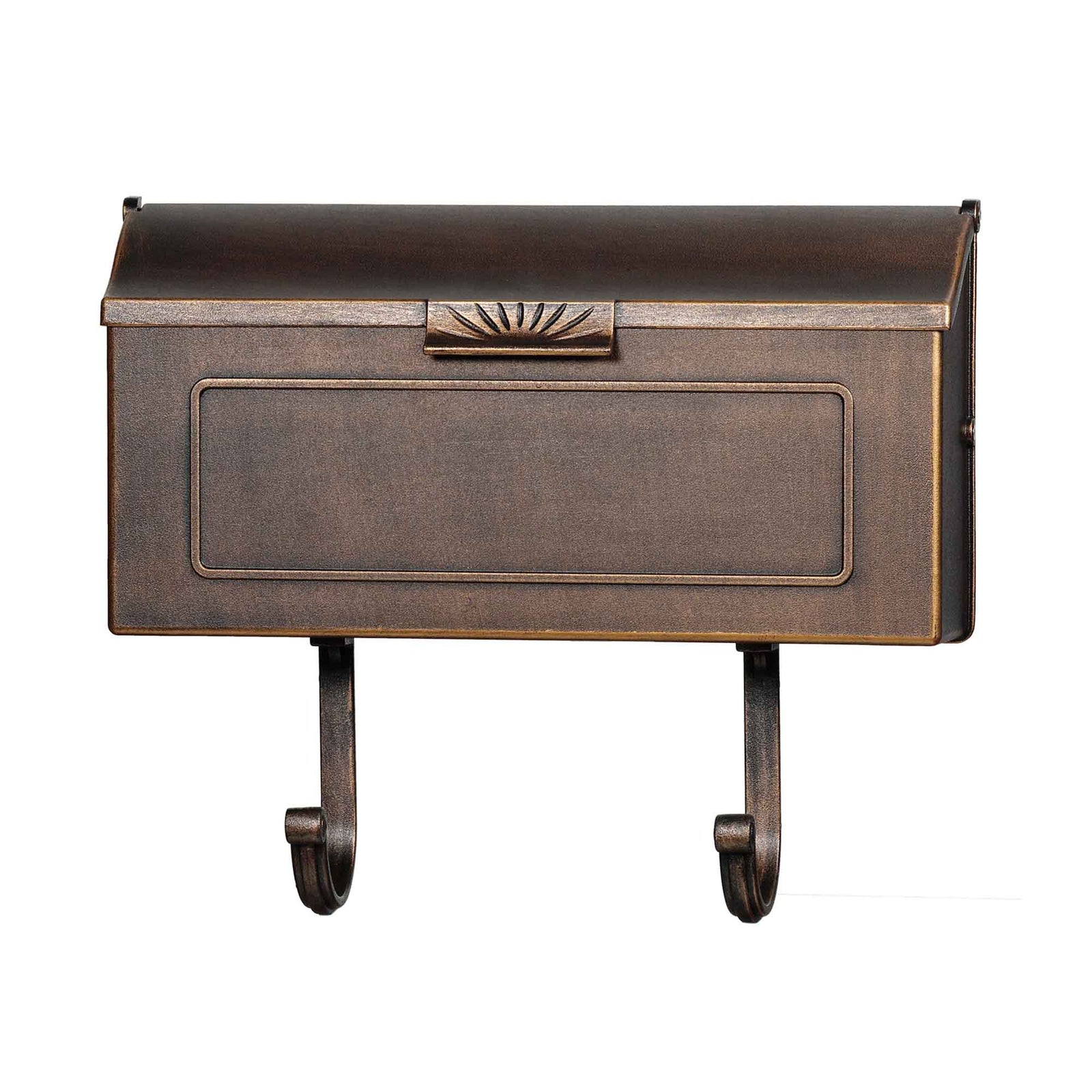 Boîte aux lettres classique PRO-DF en fonte d'aluminium, bronze antique