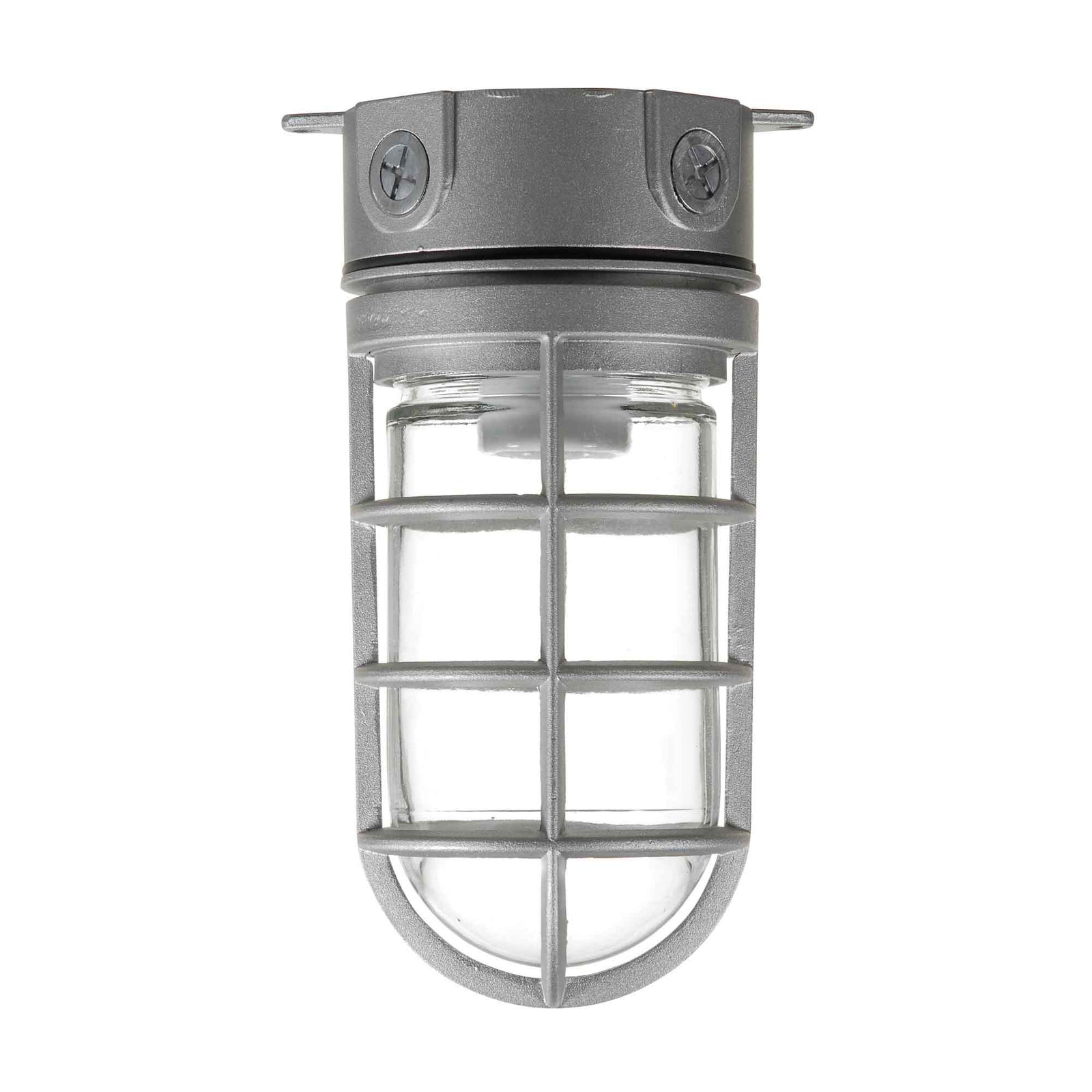 Luminaire hermétique avec boite de 4'', gris