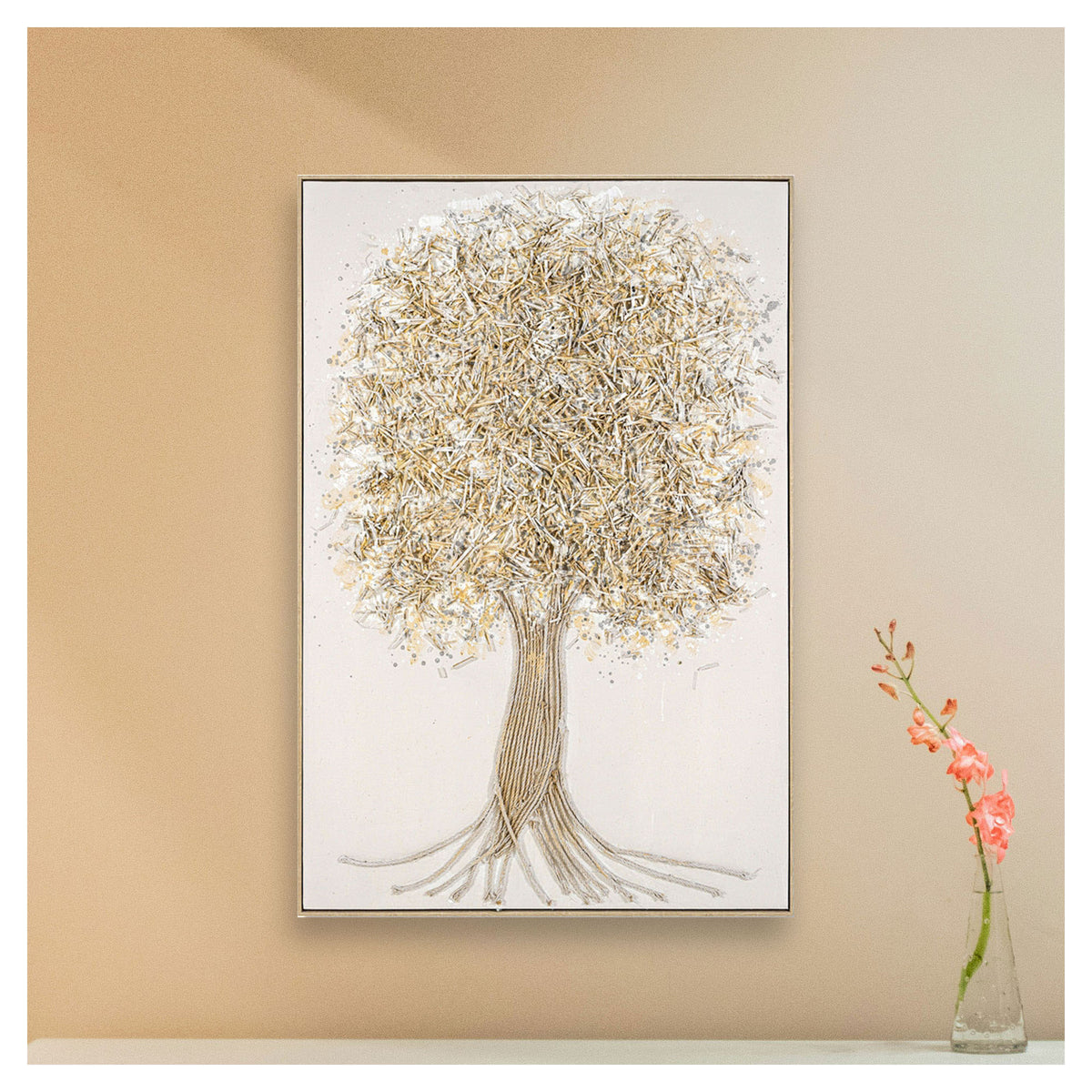 Canevas d’arbre à relief, 32-1/4'' x 48"