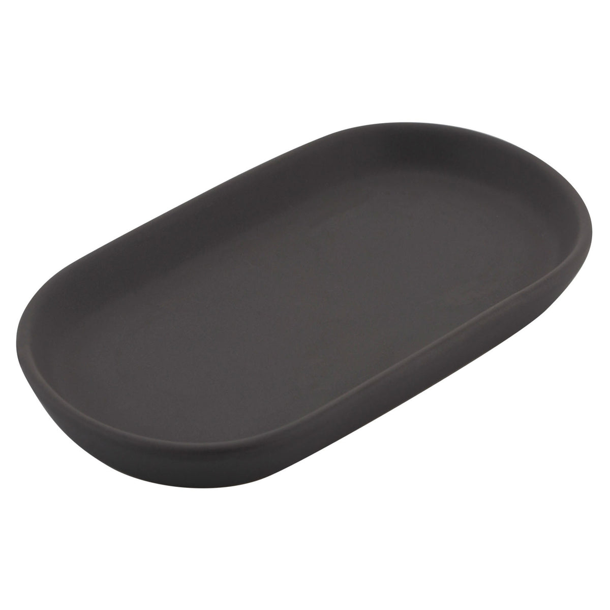 Plateau Anitra en céramique, gris foncé