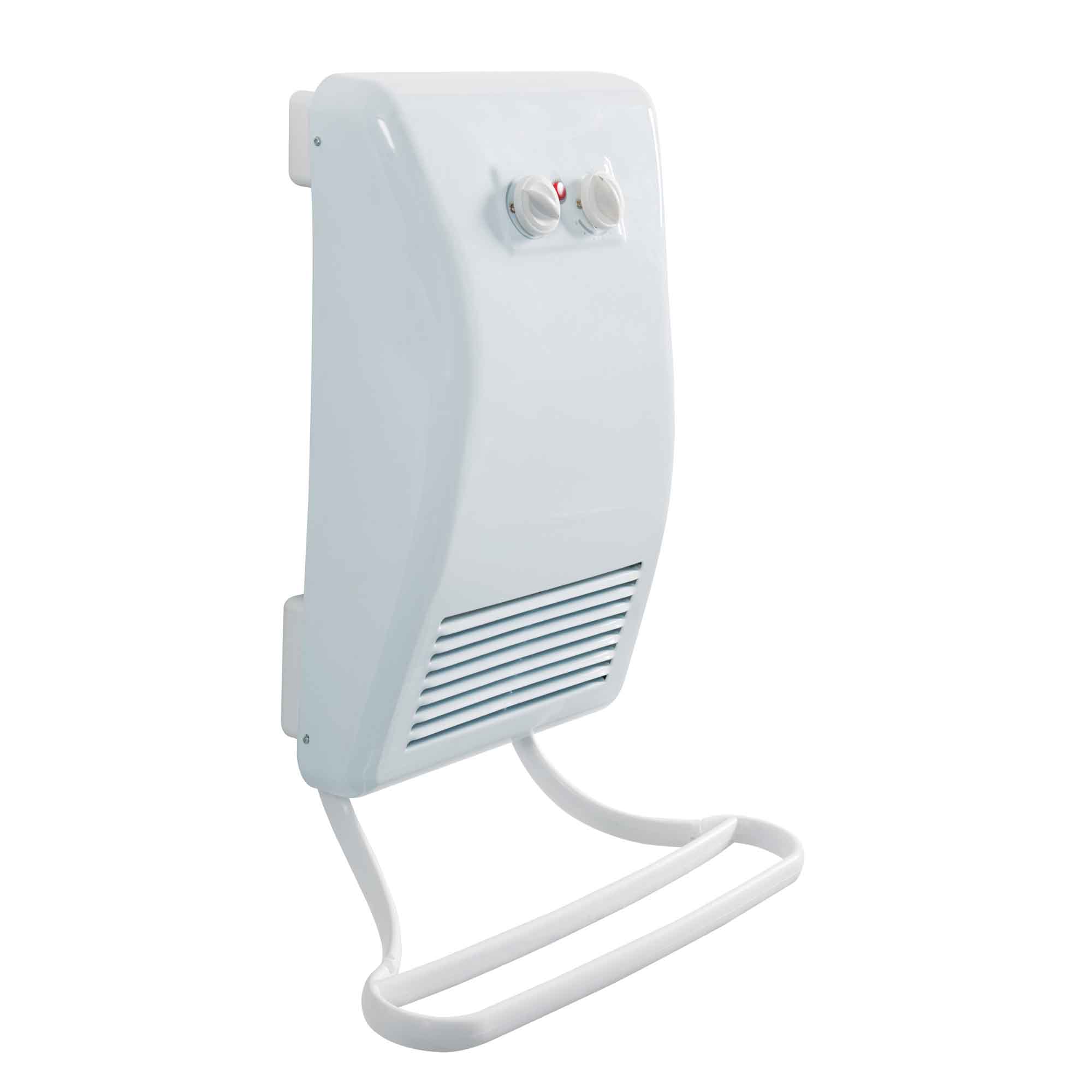 Chaufferette de salle de bain avec porte-serviette, 750 W / 1 500 W 