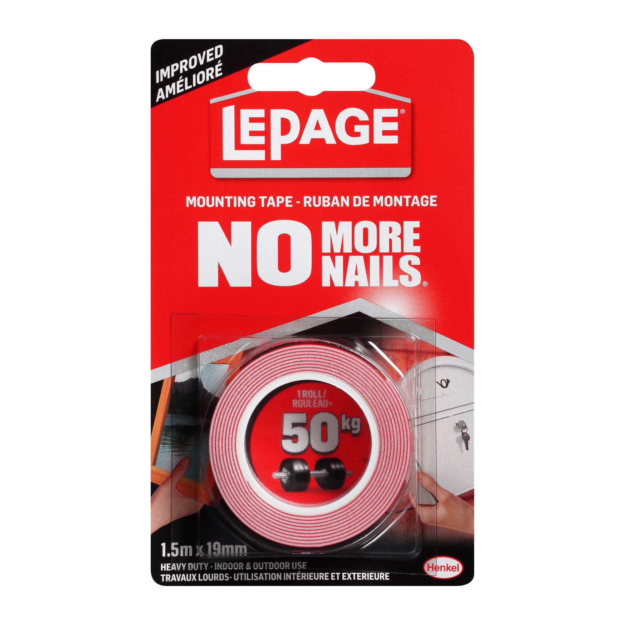 Ruban de montage ultra robustre No More Nails, 1,5 m