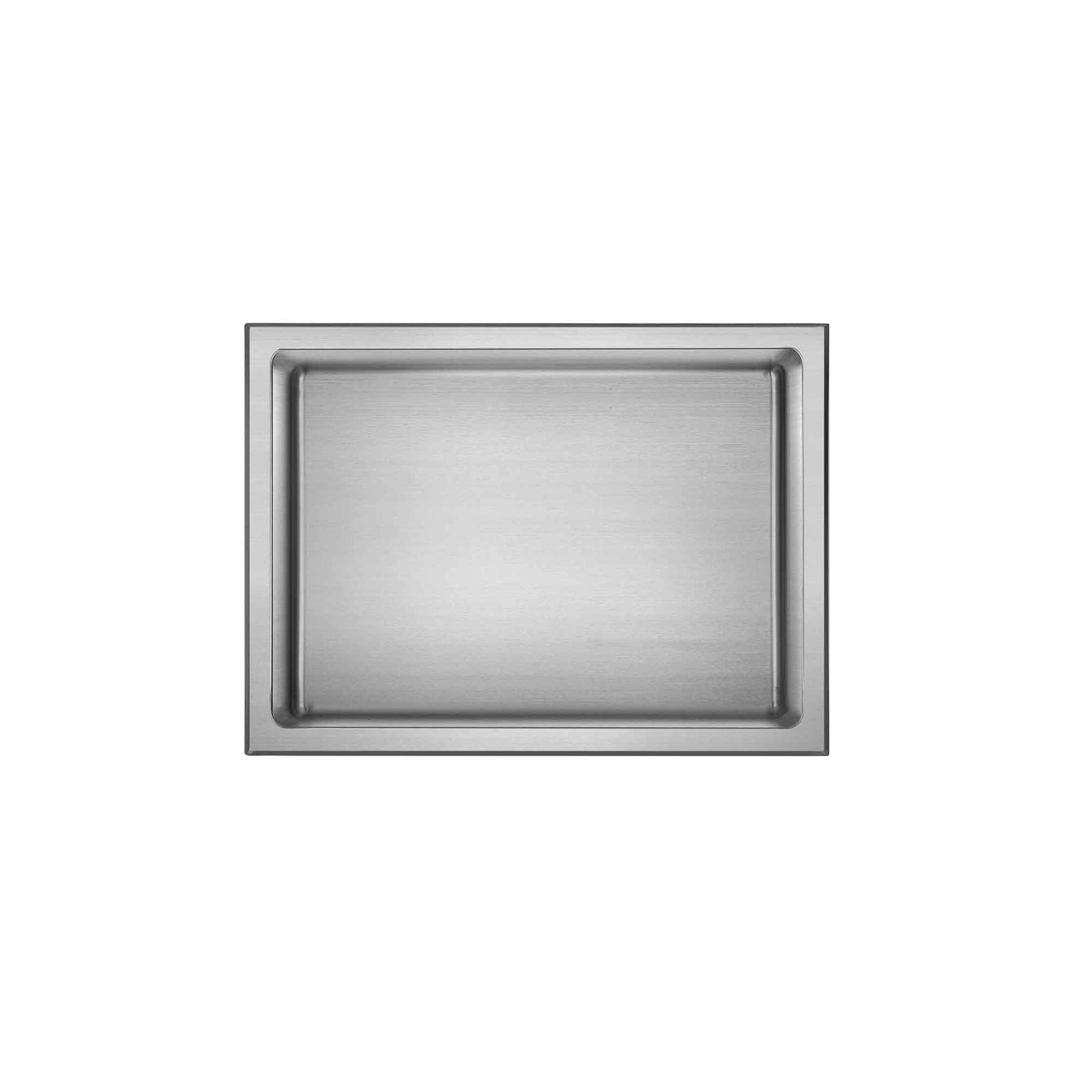Niche de douche murale Layla en acier inoxydable brossé, 12'' x 16''