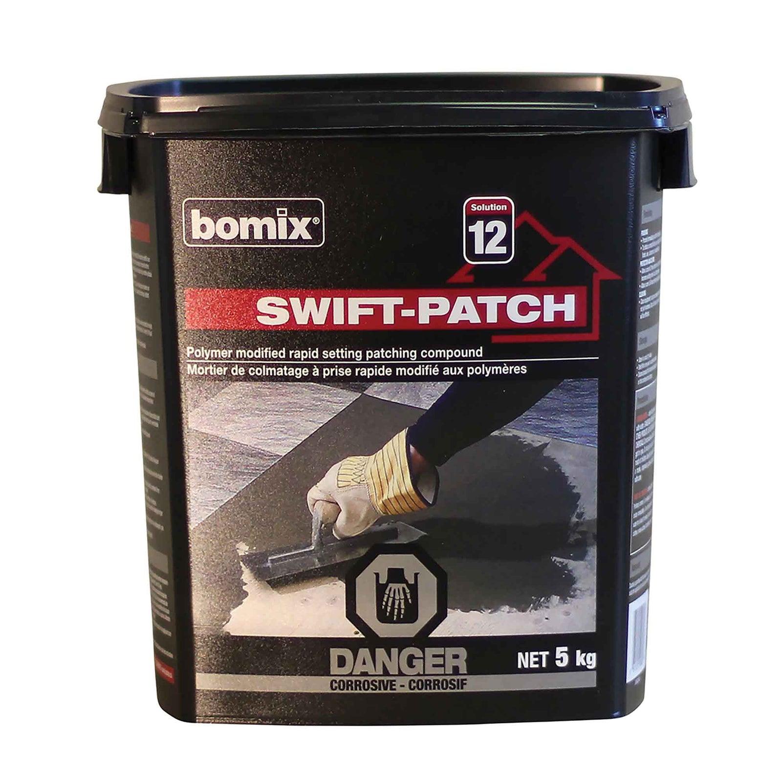 Mortier de colmatage à prise rapide modifié aux polymères SWIFT-PATCH, 5 kg