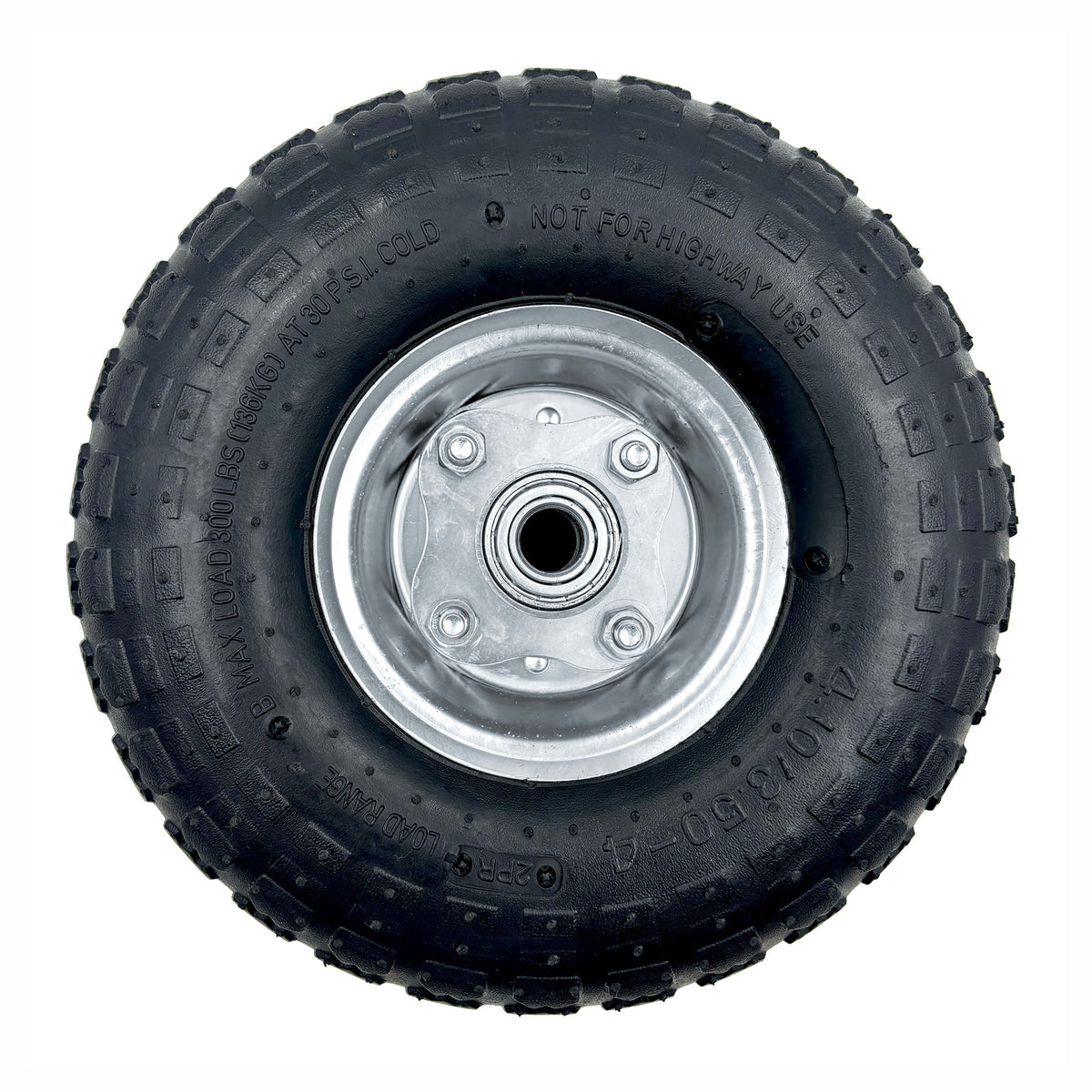 Roue pneumatique de rechange pour diable, 10" x 5/8"