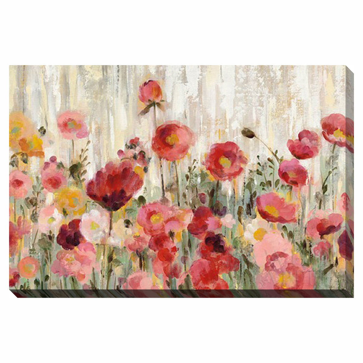 Canevas de jardin de fleurs, 38" x 60"