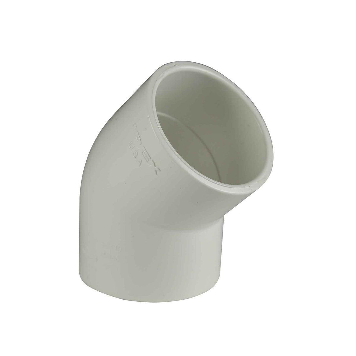 Coude S40 de 45° PVC «femelle», 1-1/2&quot;