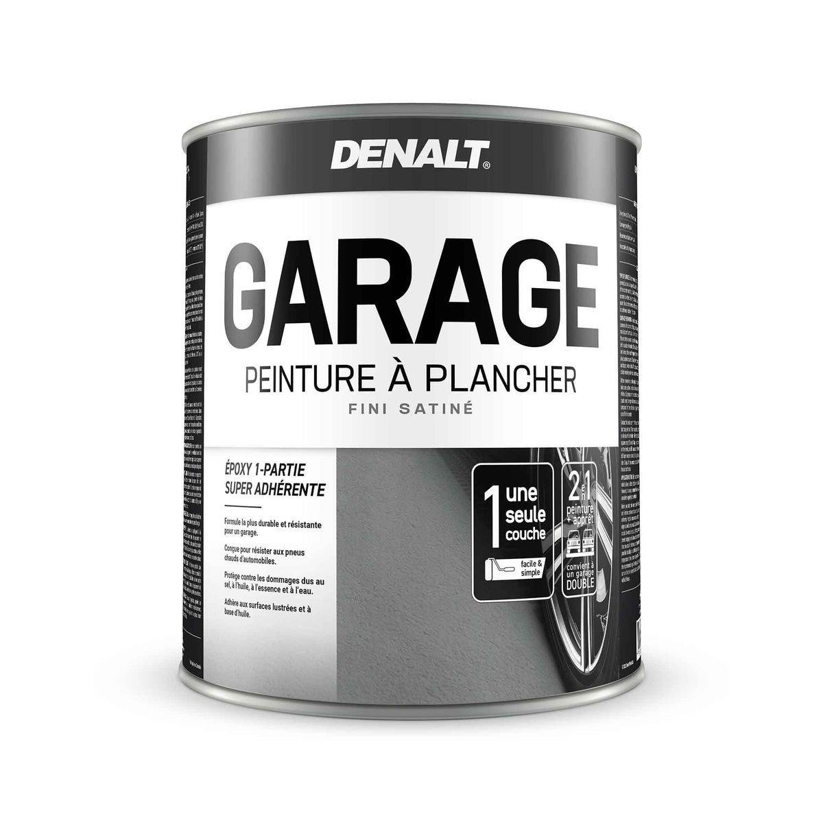 Peinture époxy pour plancher de garage satiné base moyenne, 927 ml