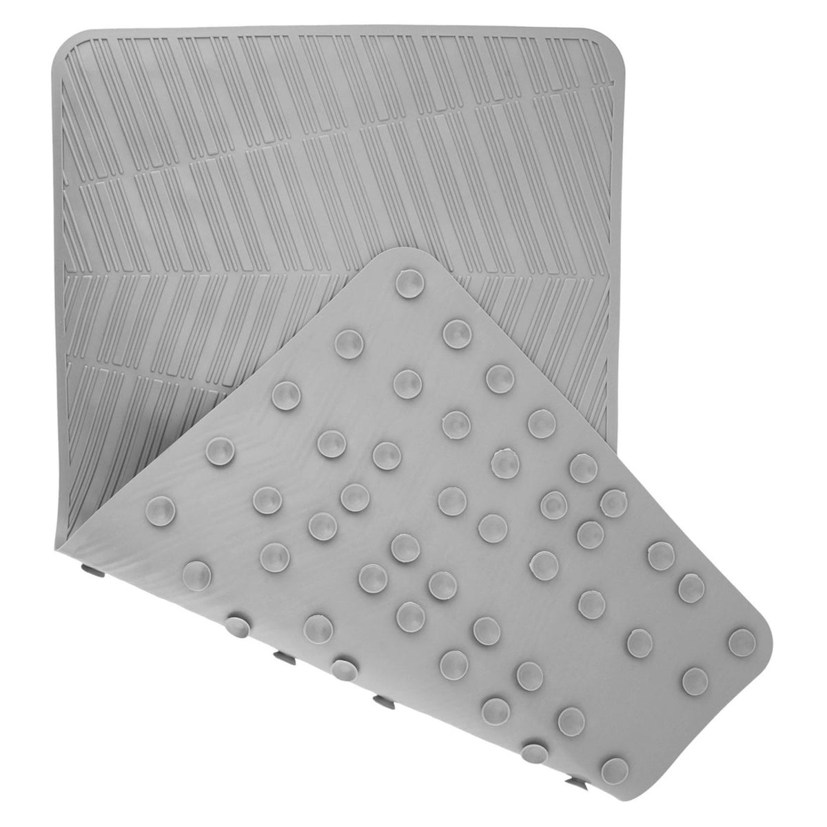 Tapis Jove pour baignoire en TPE, gris