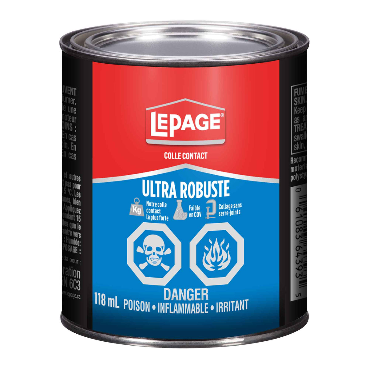 Colle contact ultra robuste faible en COV, 118 ml