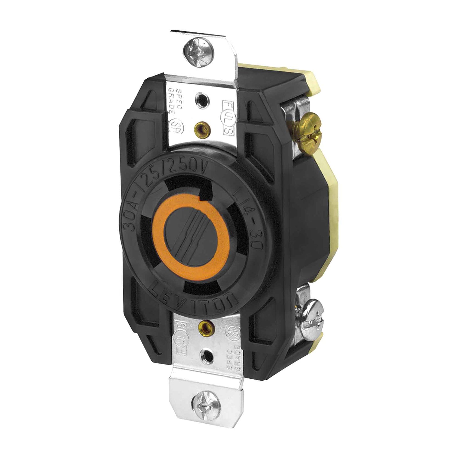 Prise verrouillable de 30 A / 125 - 250 V de qualité industrielle, noir