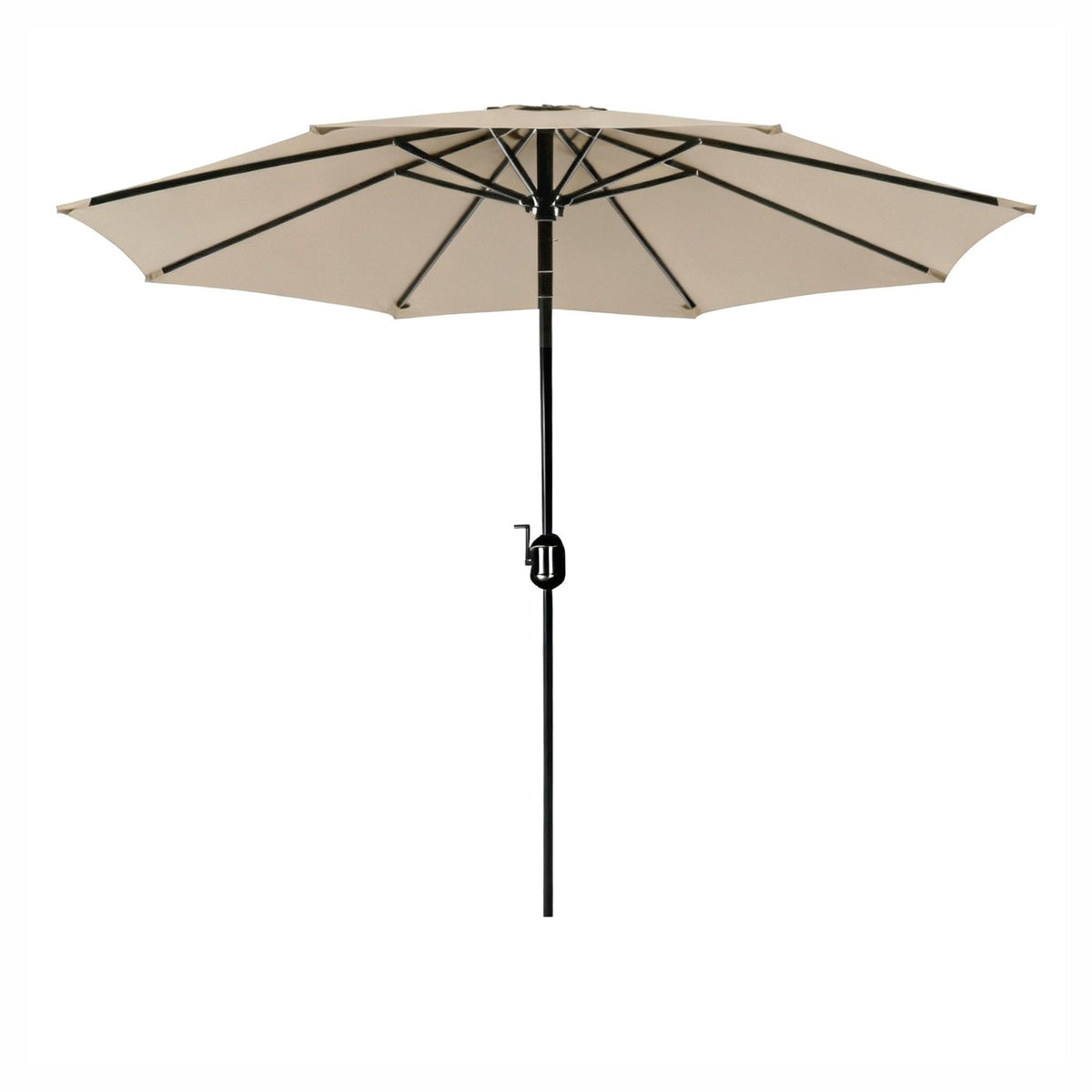 Parasol de marché en aluminium de 9', taupe
