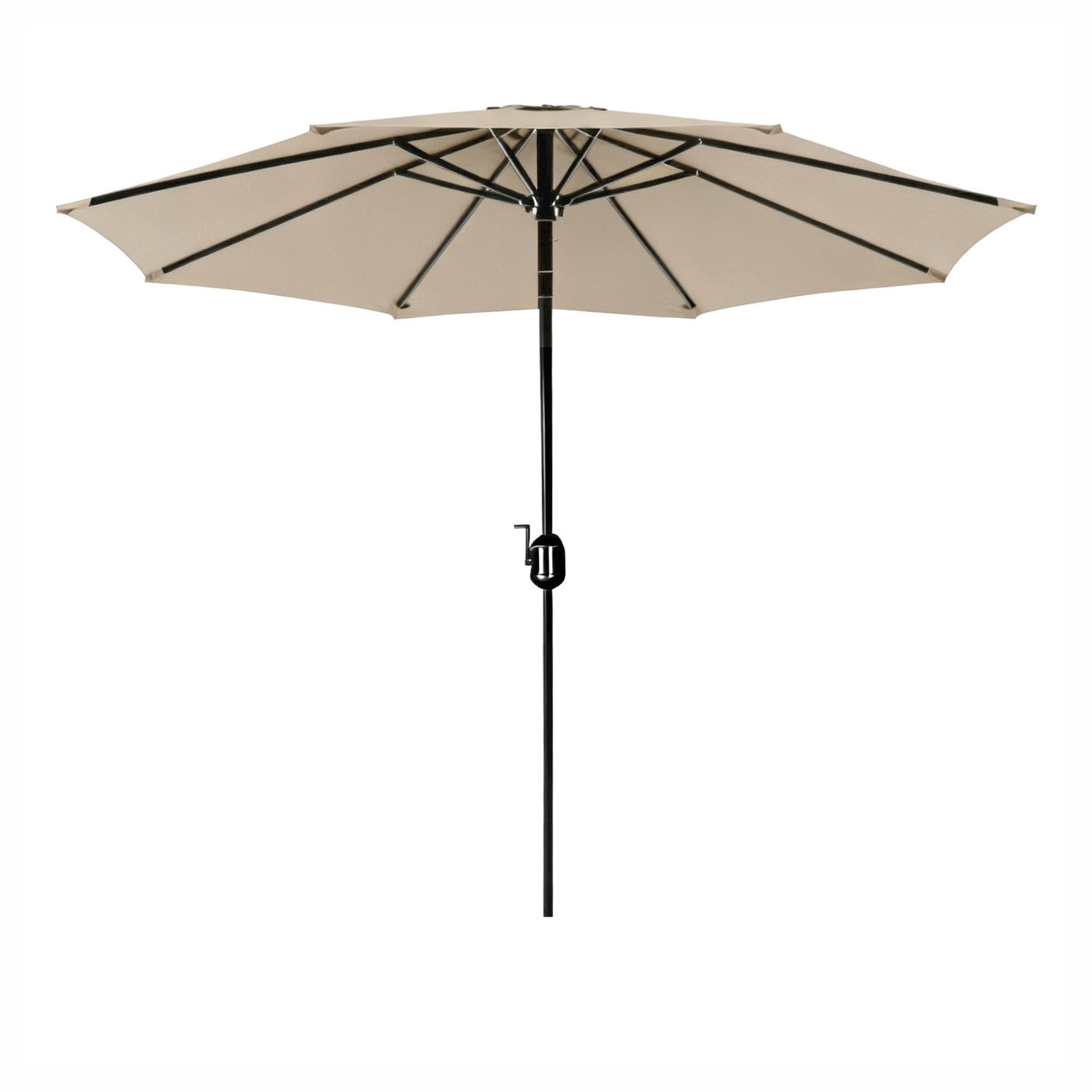 Parasol de marché en aluminium de 9', taupe