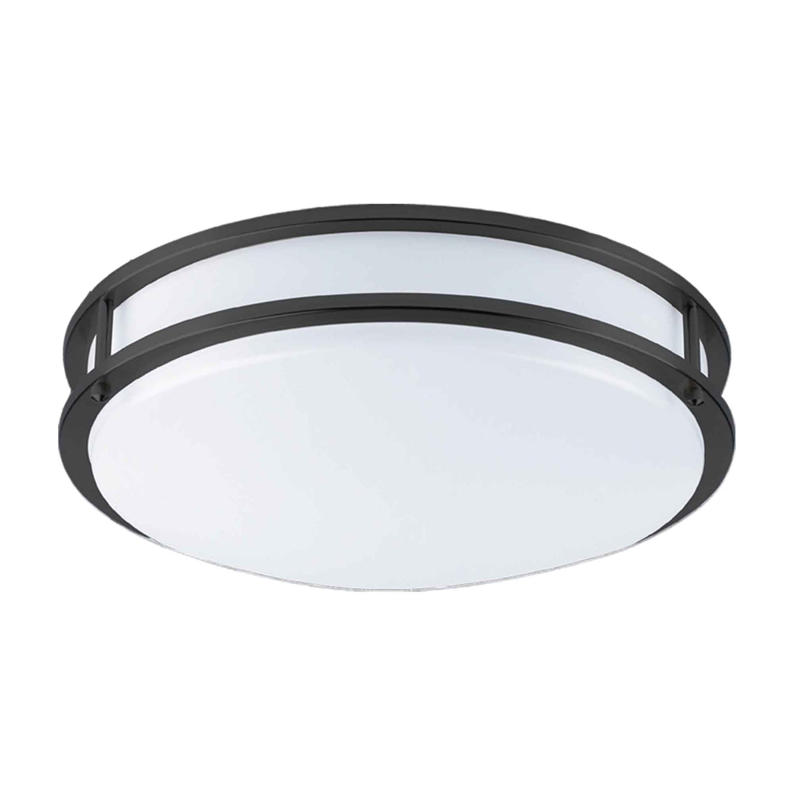 Plafonnier Milano avec DEL intégrées de 12", noir