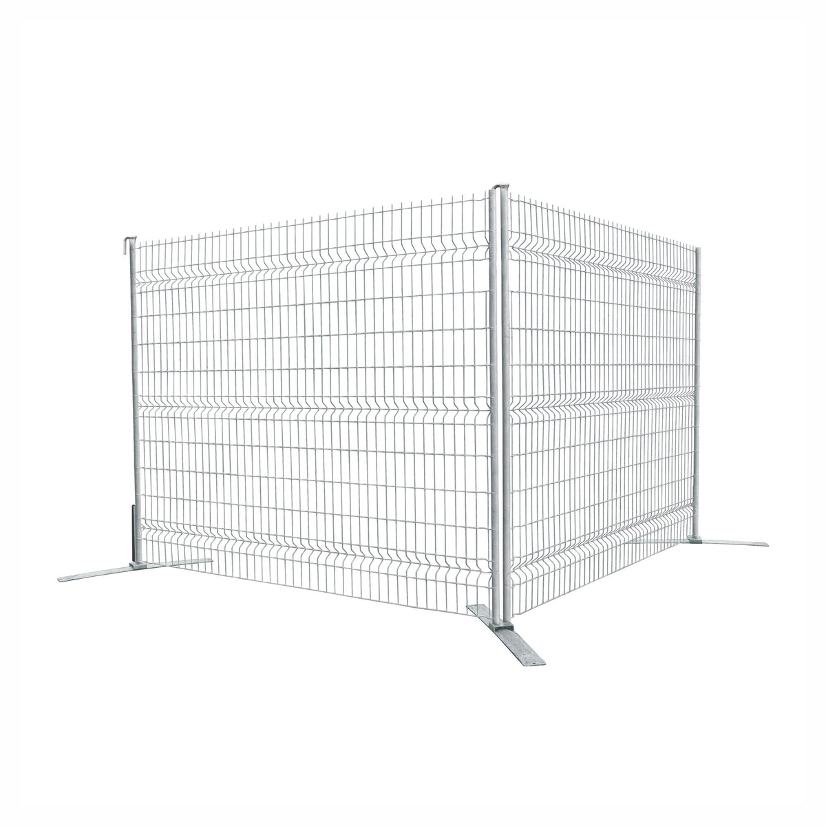 Panneau de clôture temporaire galvanisé Saferstack avec crochet, 6' x 8'