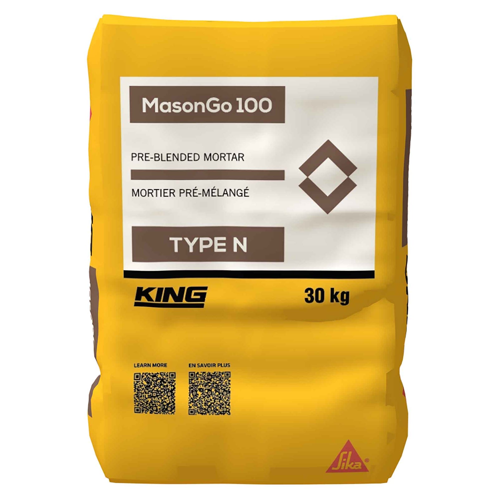 Mortier pré-mélangé de Type N King MasonGo 100, 30 kg