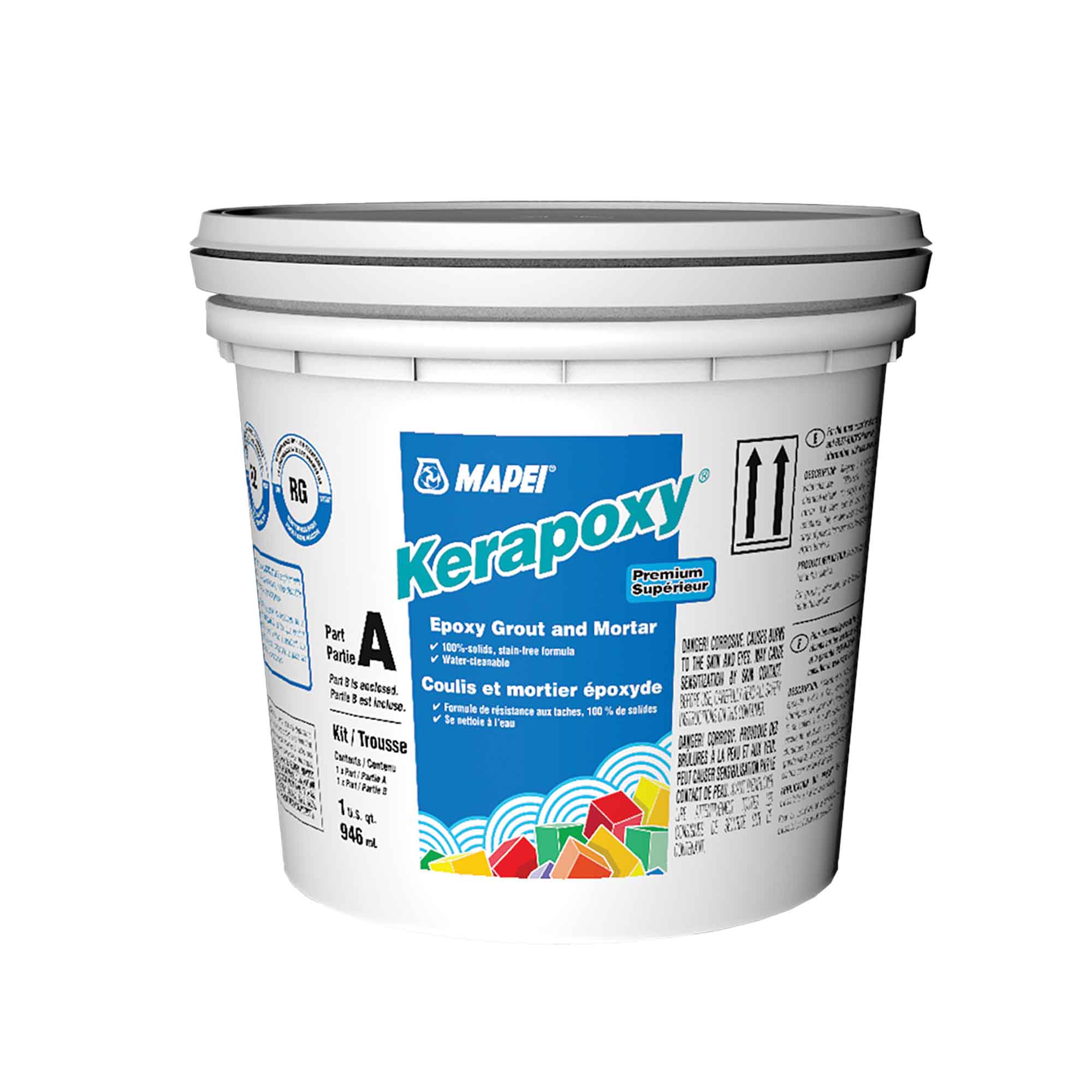 Coulis et mortier époxyde blanc Kerapoxy, 946 ml