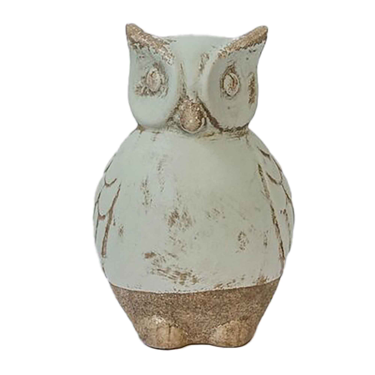 Hibou décoratif en céramique, 6,5"