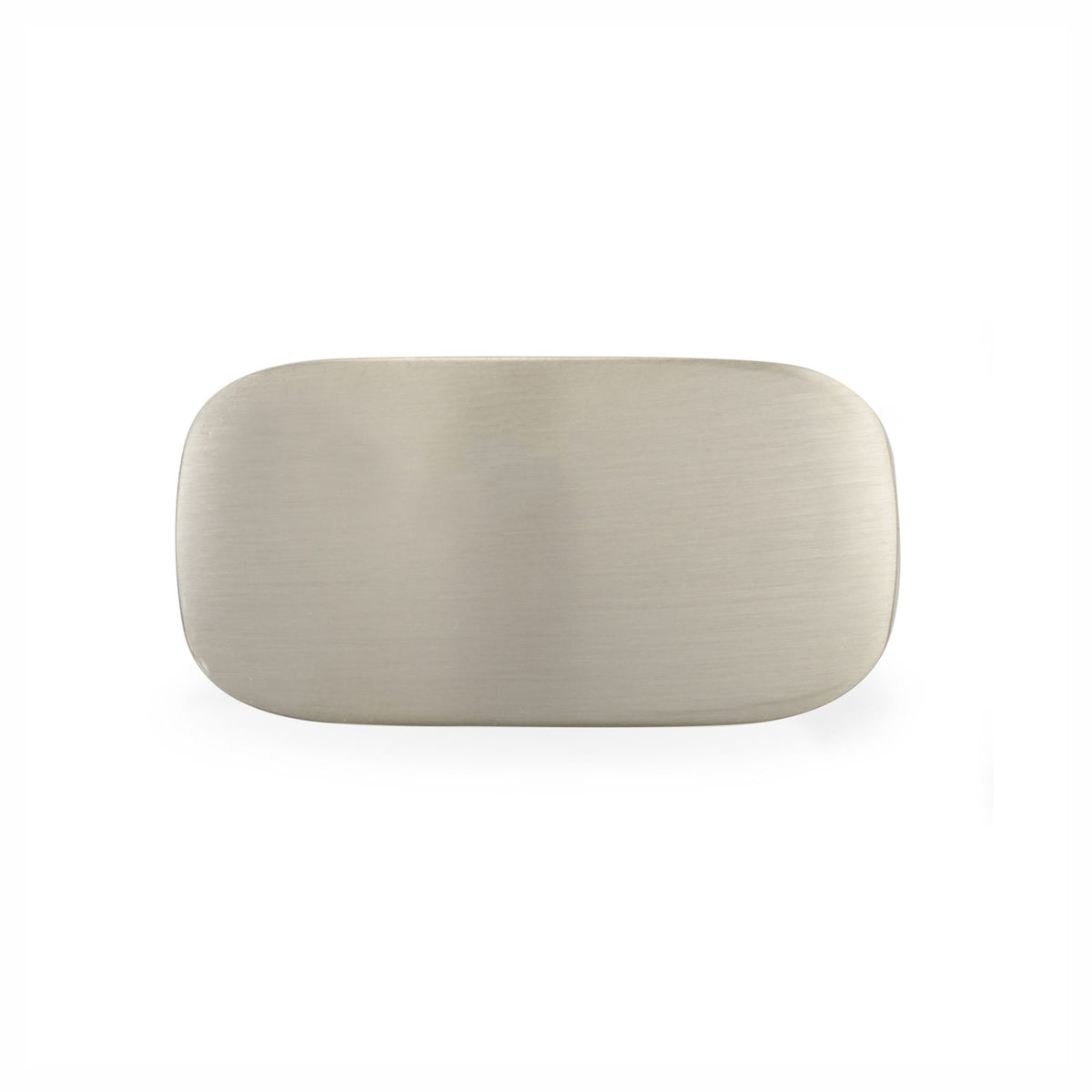 Bouton Imperia en métal nickel brossé, 44 mm