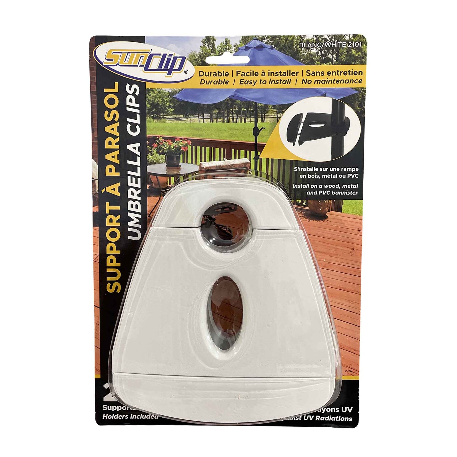 Supports à parasol, blanc