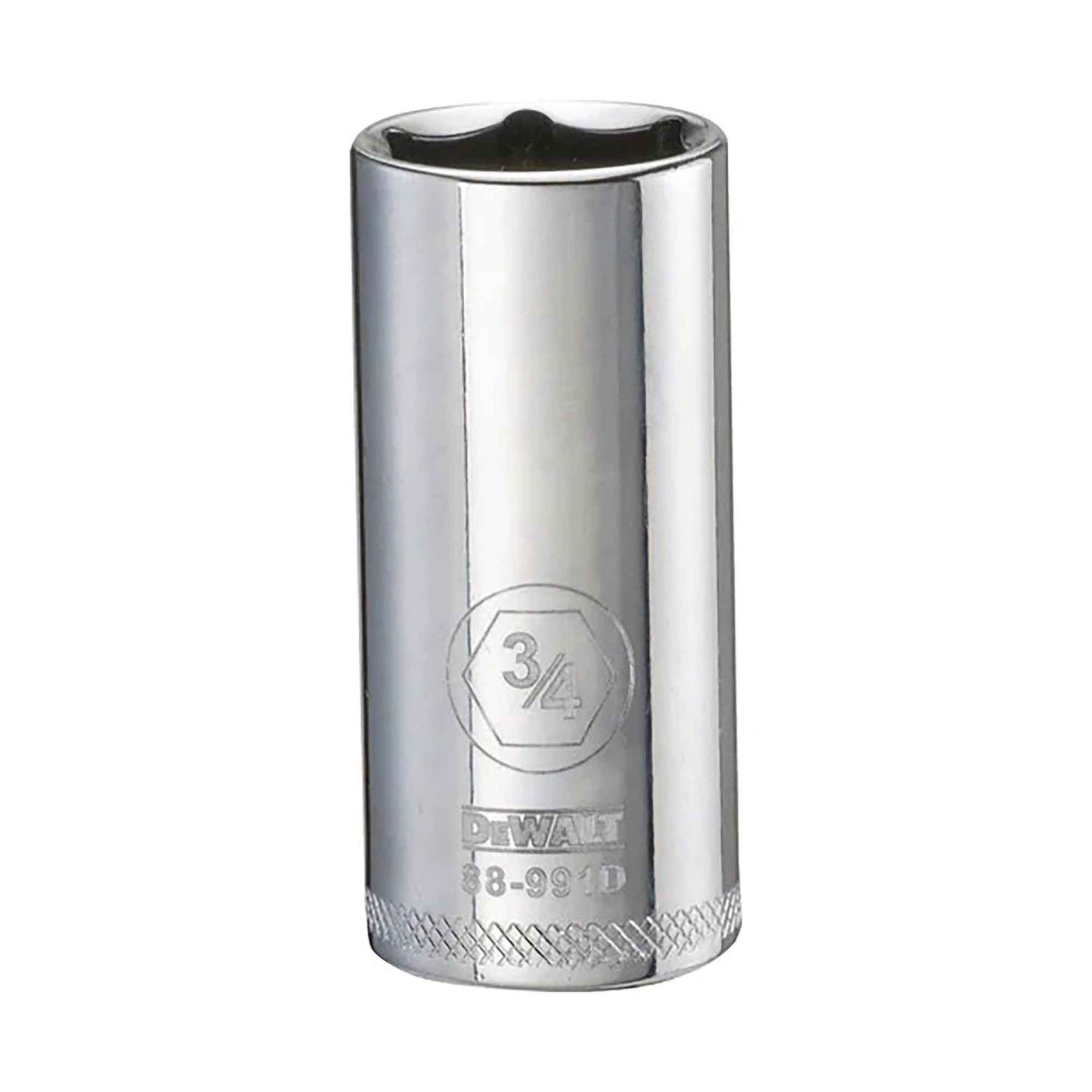 Douille standard profonde à entraînement carré de 3/8" avec 6 pointes, 3/4"