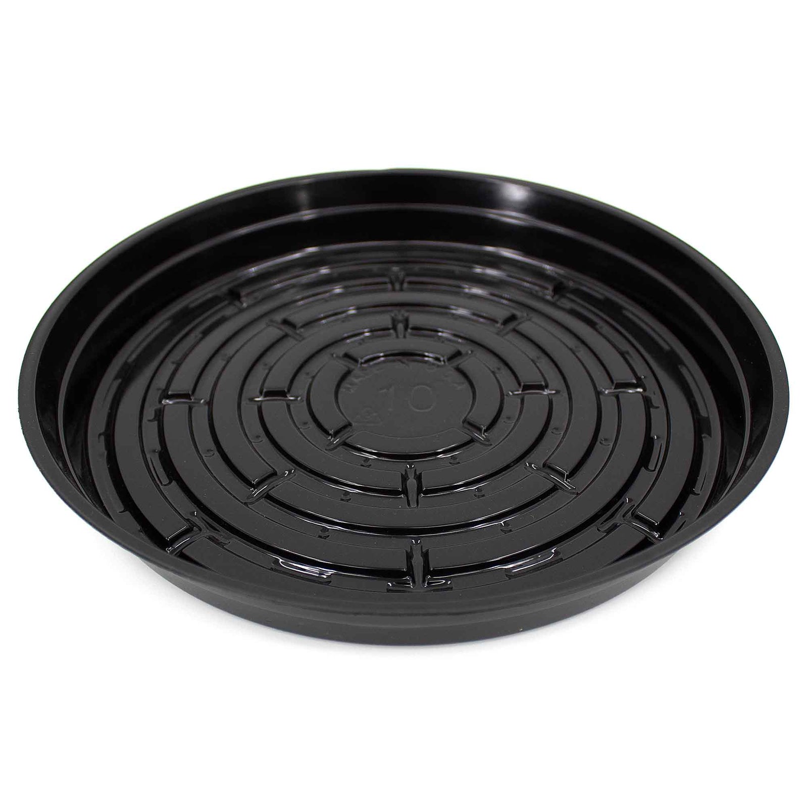 Soucoupe robuste en vinyle noir, 10"